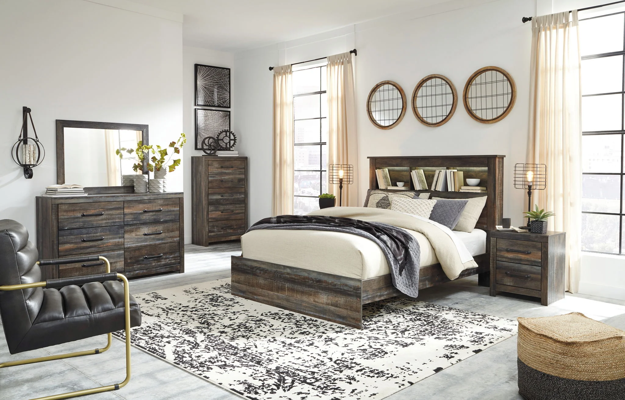 Drystan - Panel Bookcase Bed - Image 15