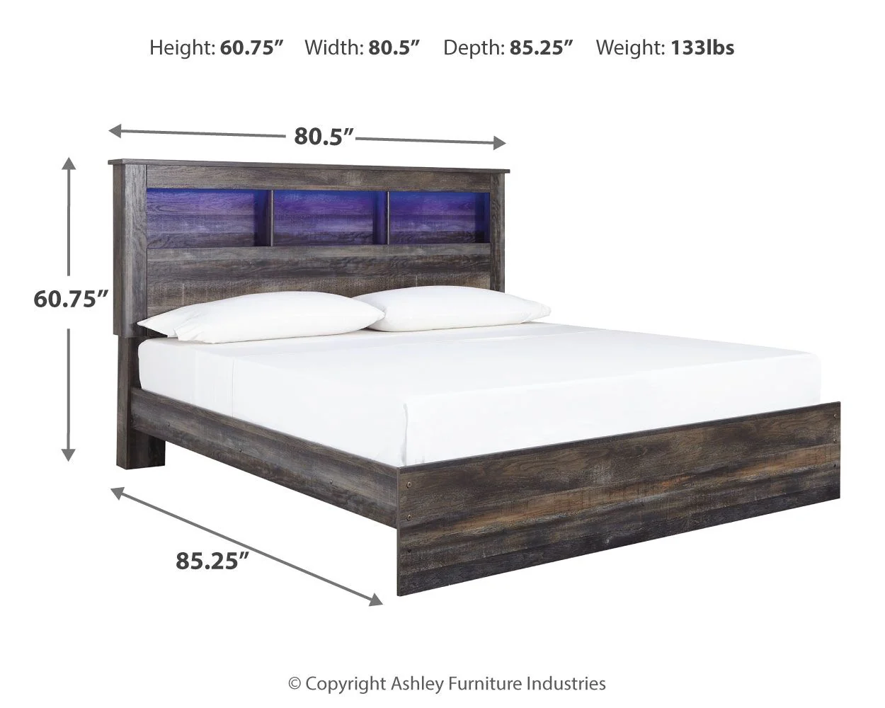 Drystan - Panel Bookcase Bed - Image 23