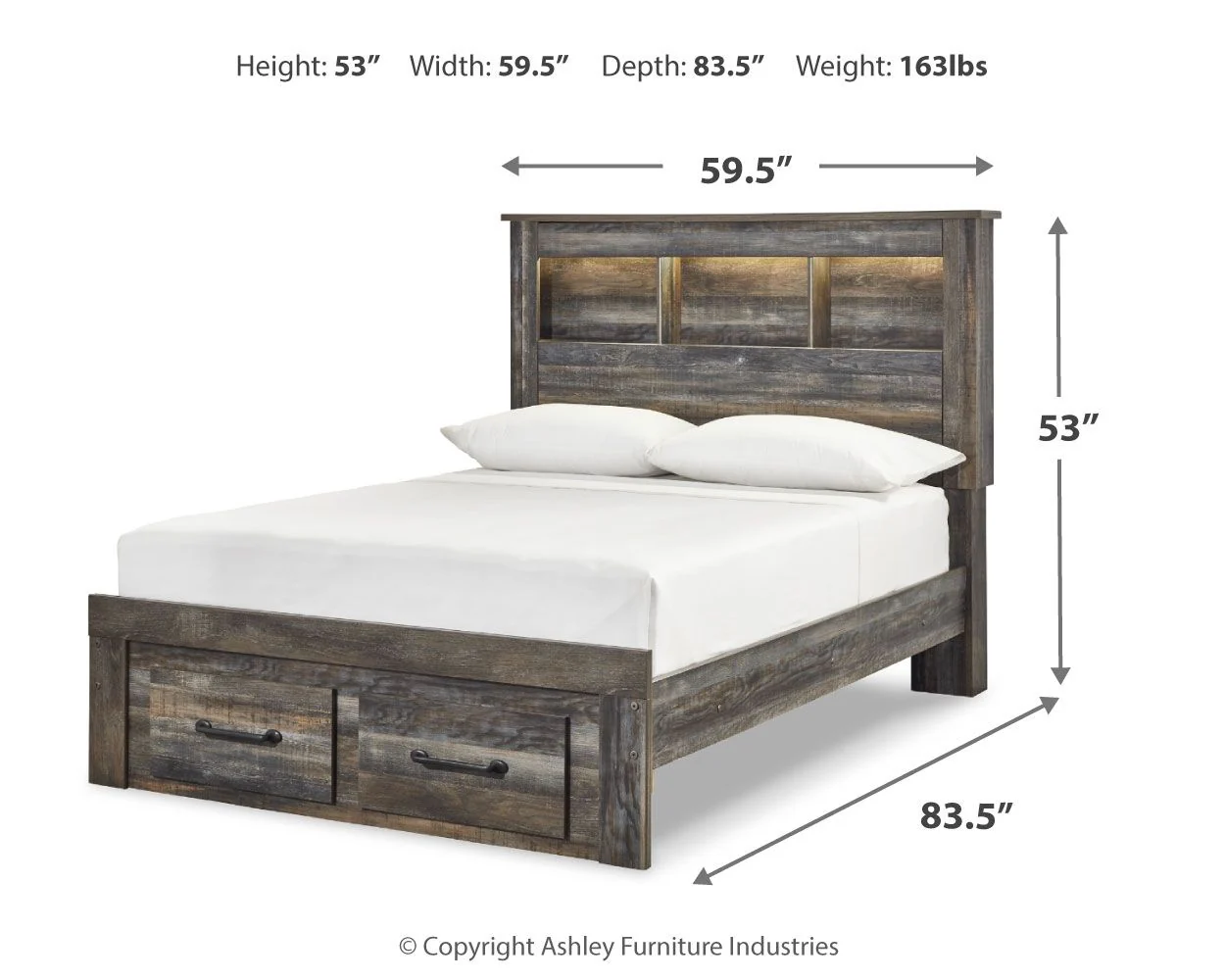 Drystan - Panel Bookcase Bed - Image 27