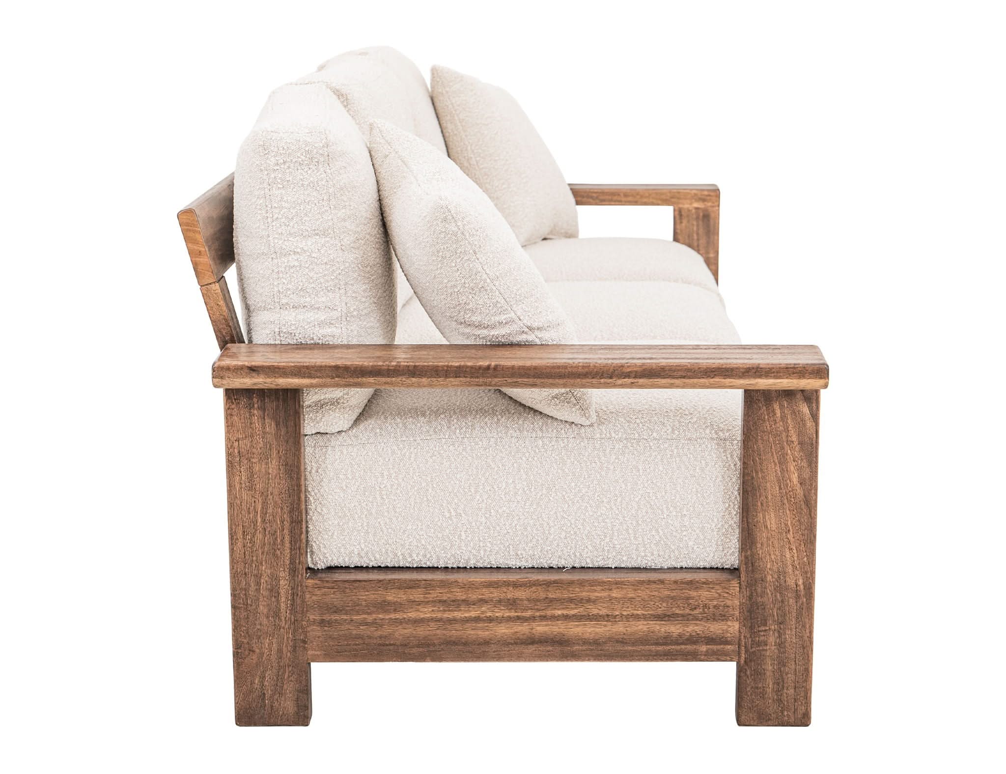 Duna - Sofa - White / Light Brown - Image 4