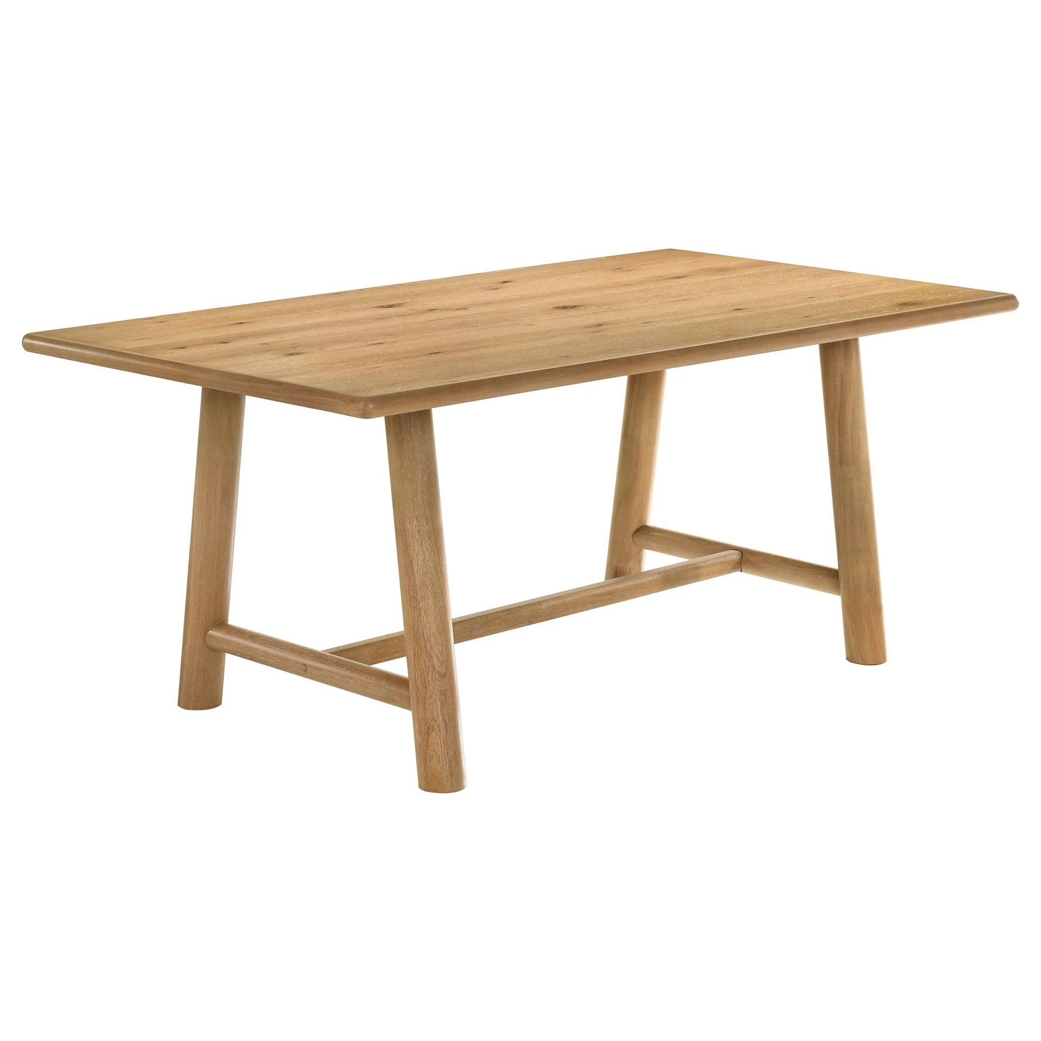 Duncan 7-piece Rectangular Wood Dining Table Set Washed Oak - Image 2