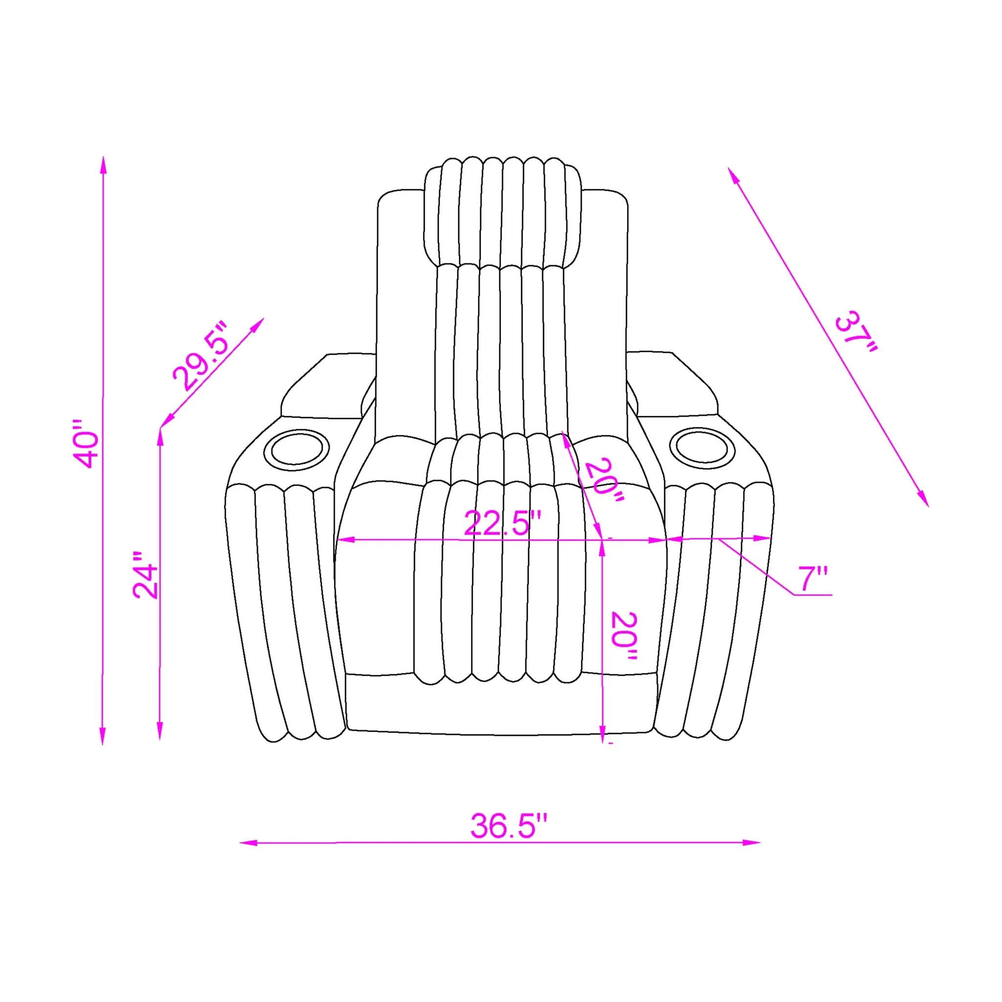 Duran - Power Recliner With Power Headrest - Image 8