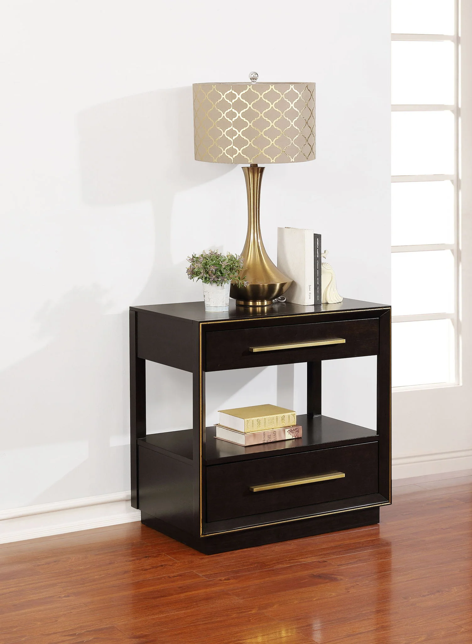 Durango 2-drawer Nightstand Smoked Peppercorn - Image 2