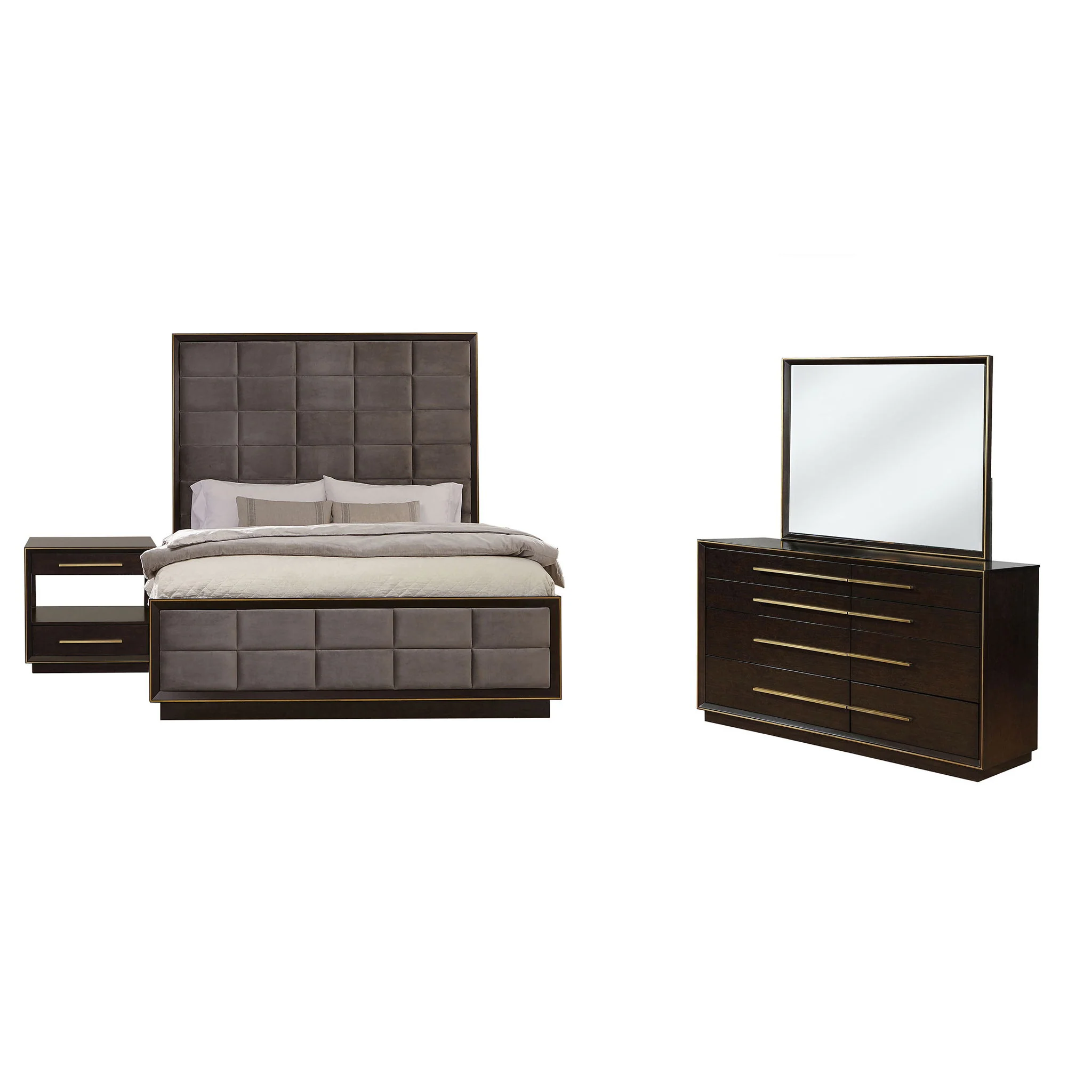 Durango 4-piece Eastern King Bedroom Set Smoked Peppercorn - Image 2