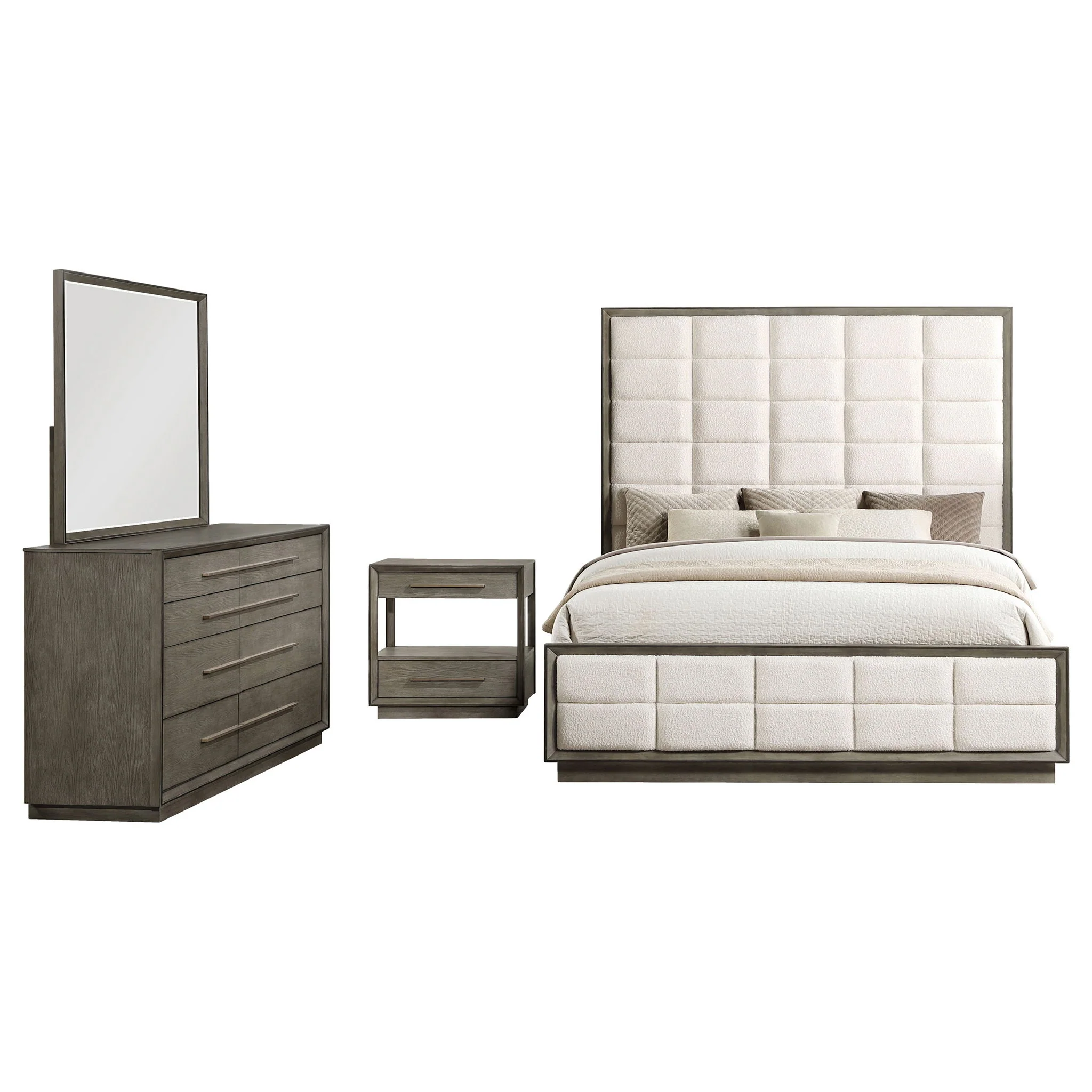 Durango 4-piece Eastern King Bedroom Set Taupe Oak - Image 2