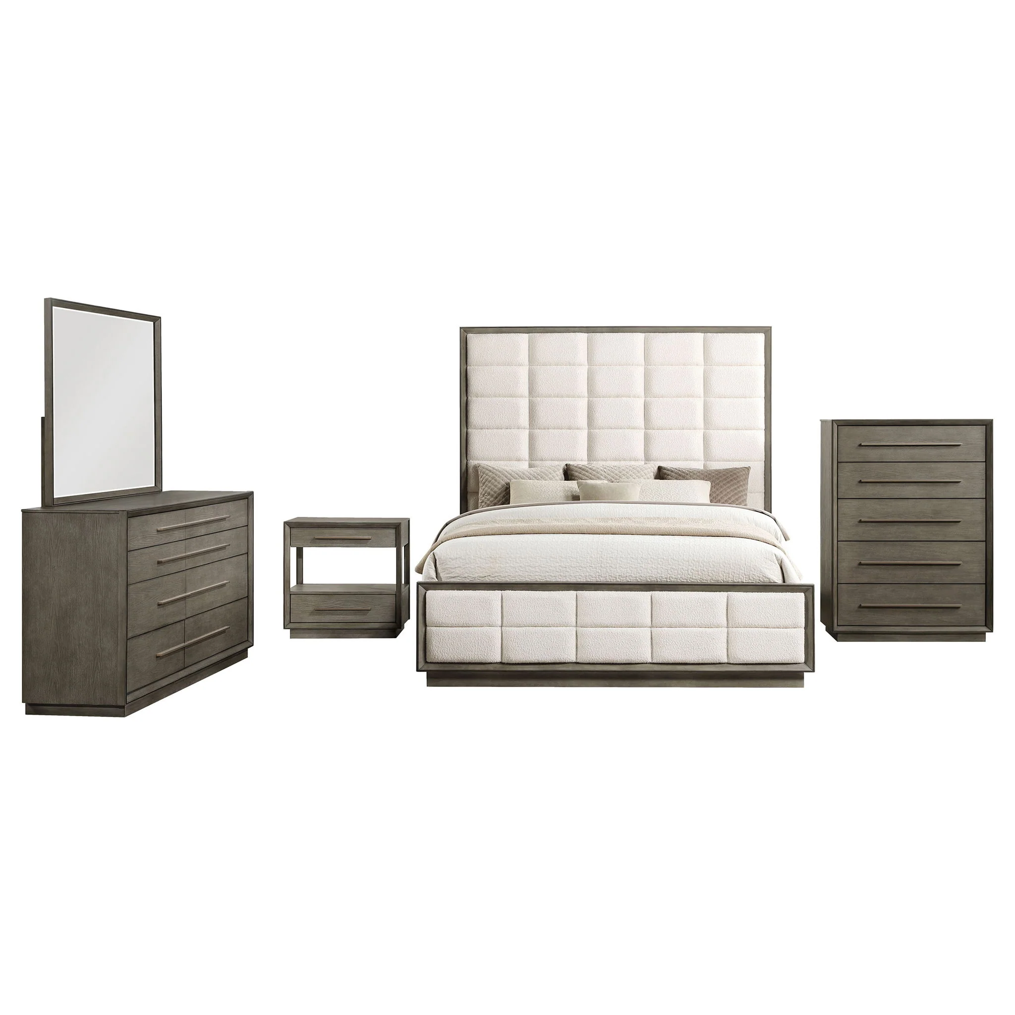 Durango 5-piece Eastern King Bedroom Set Taupe Oak - Image 4