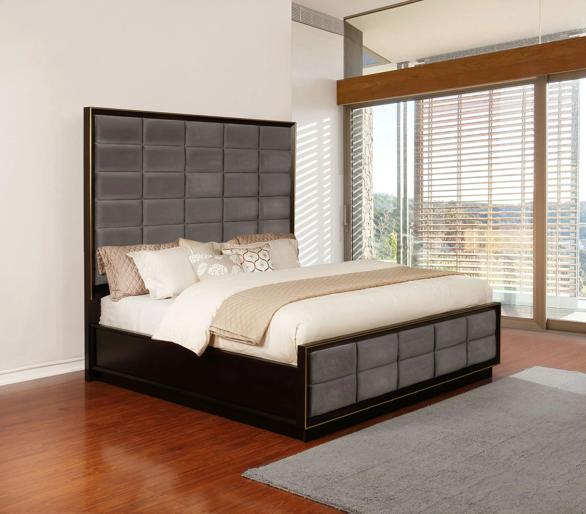 Durango 77-inch Queen Panel Bed Smoked Peppercorn - Image 4