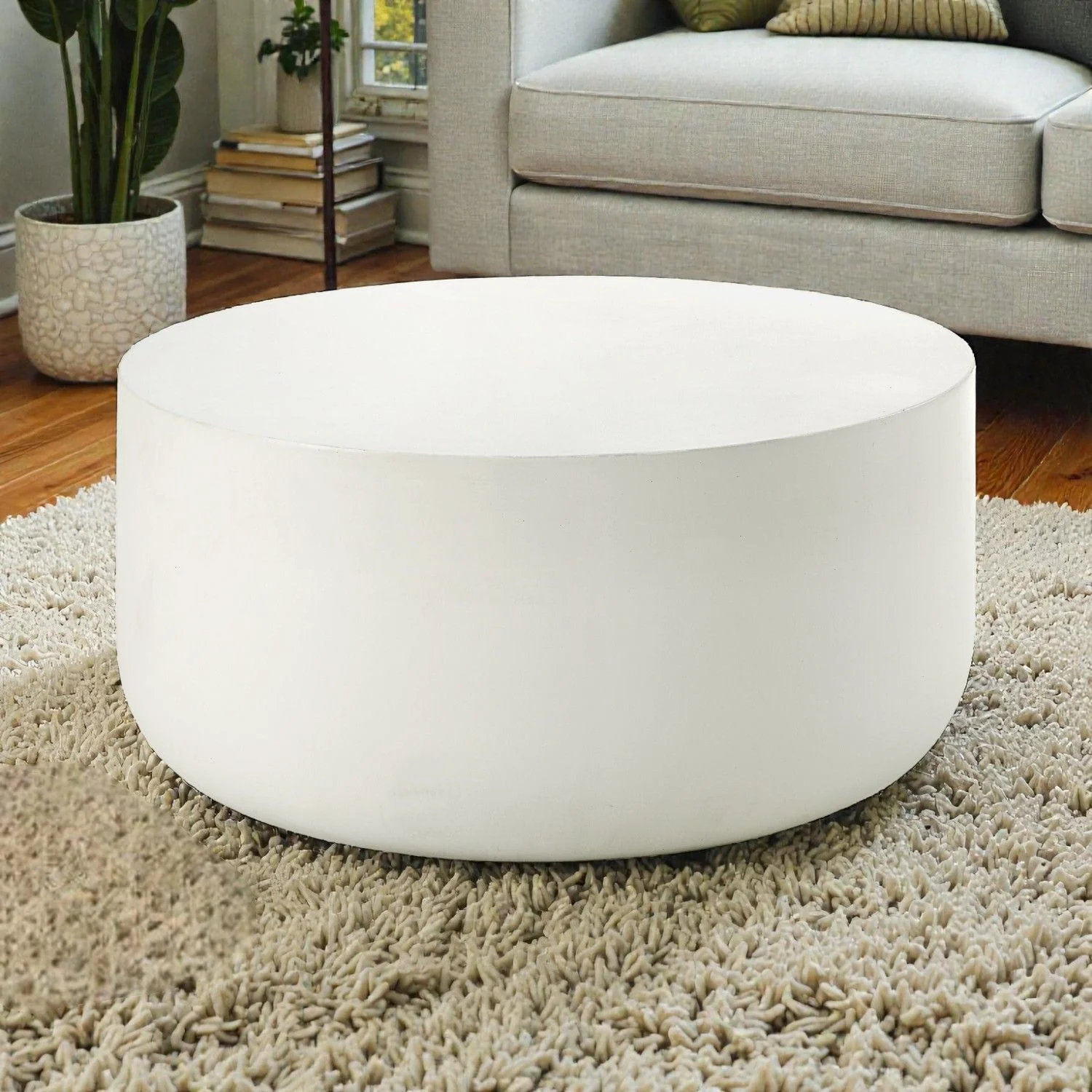 Dustan - Natural Coffee Table - White - Image 3