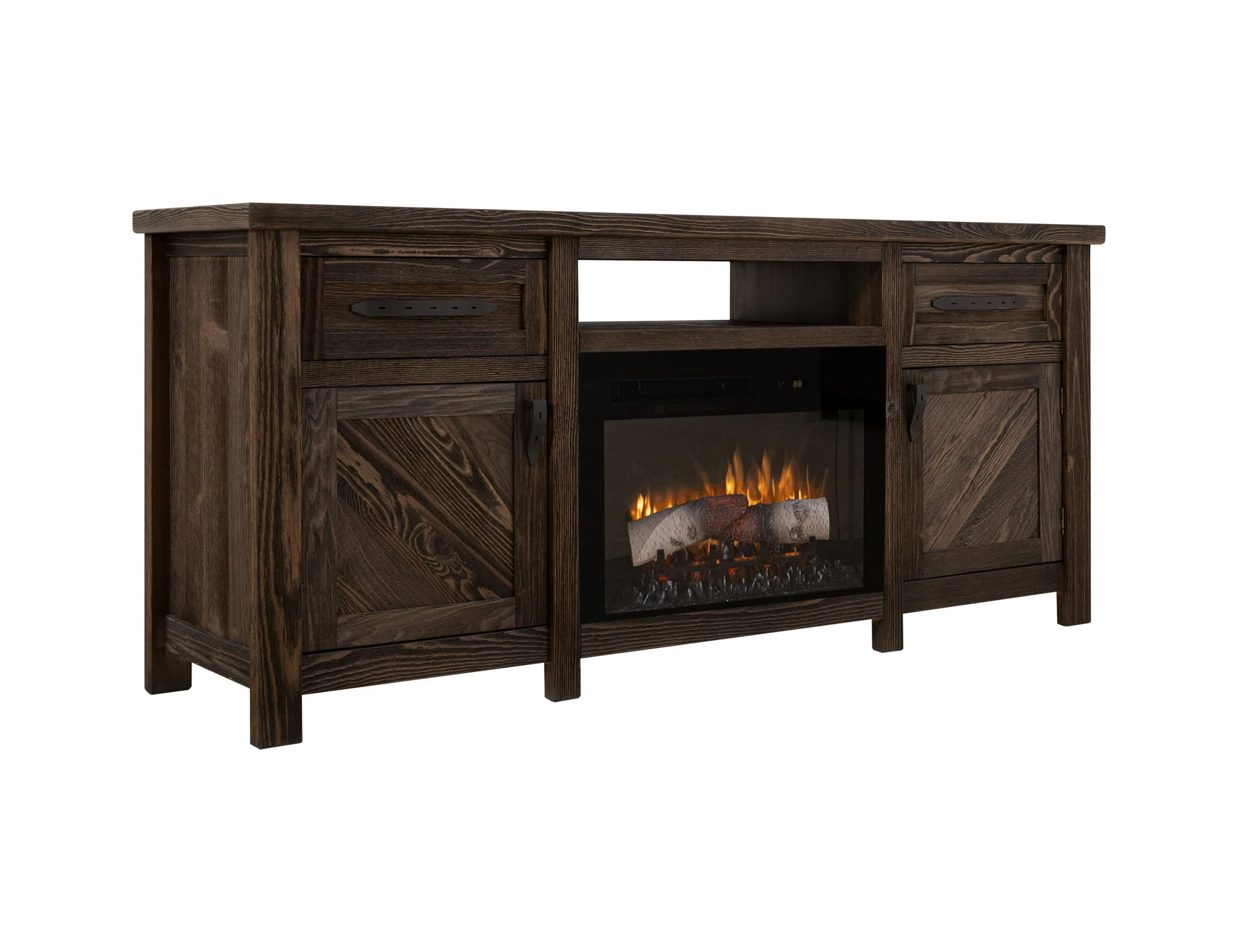 Dutton - Electric Fireplace - Rookwood Brown - Image 3