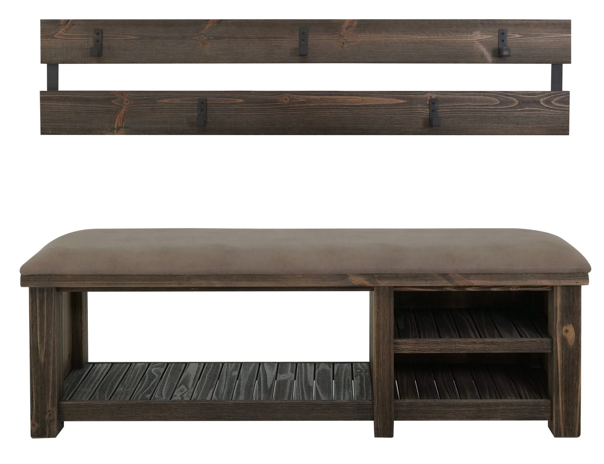 Dutton - Hall Tree - Rookwood Brown