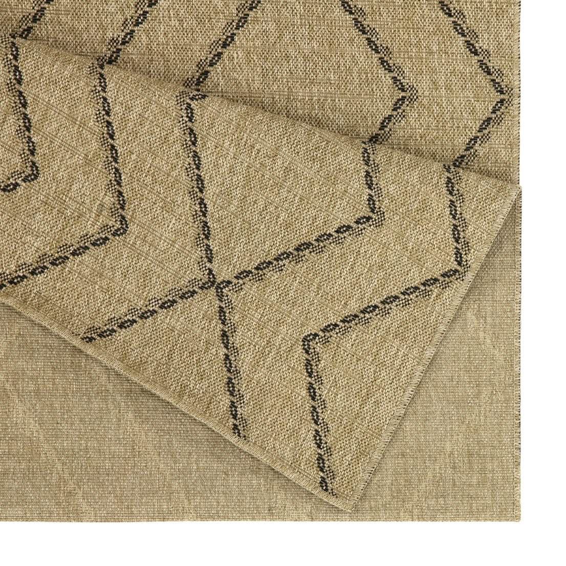 Earth - 5'3" X 7'3" Indoor, Outdoor Area Rug - Black, Natural - Image 2