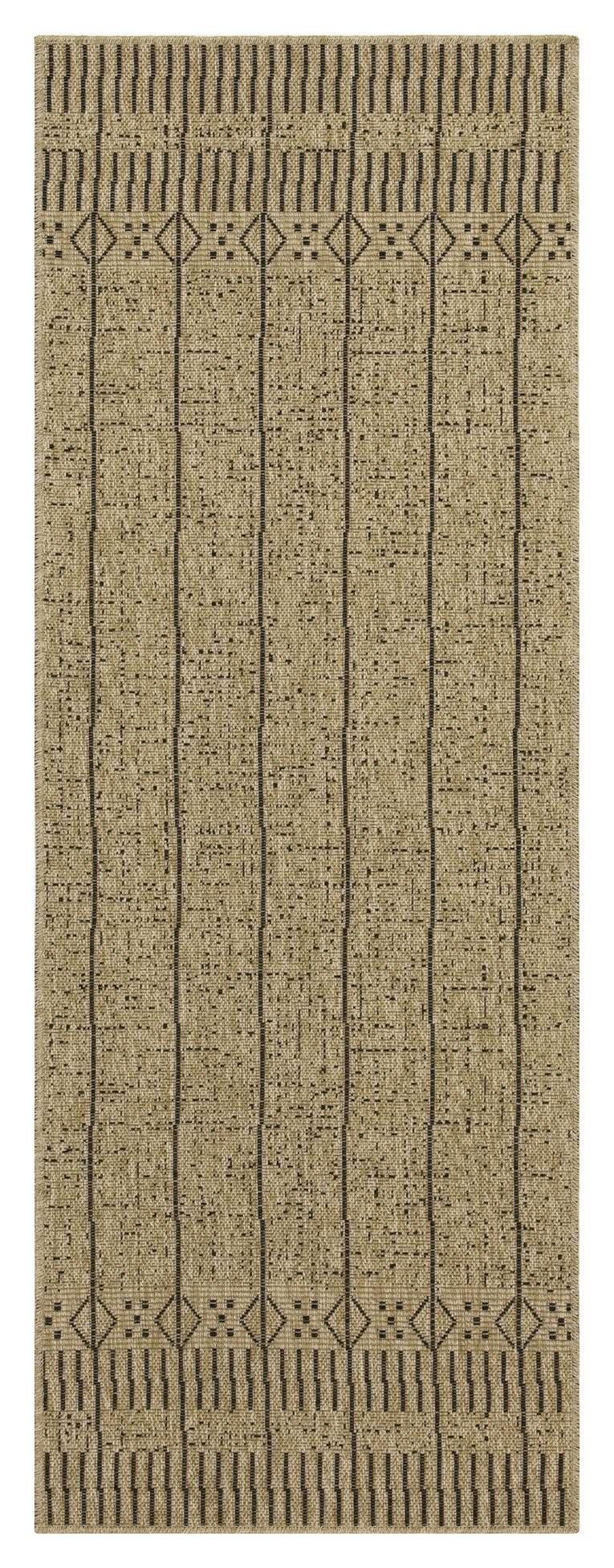 Earth - 5'3" X 7'3" Indoor, Outdoor Area Rug - Jute / Black - Image 3