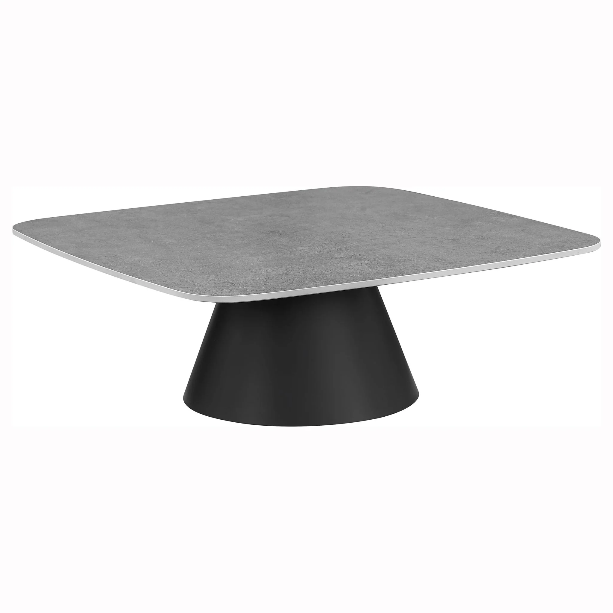 Eason 2-piece Cocktail Coffee Table Set Concrete and Black - Image 3