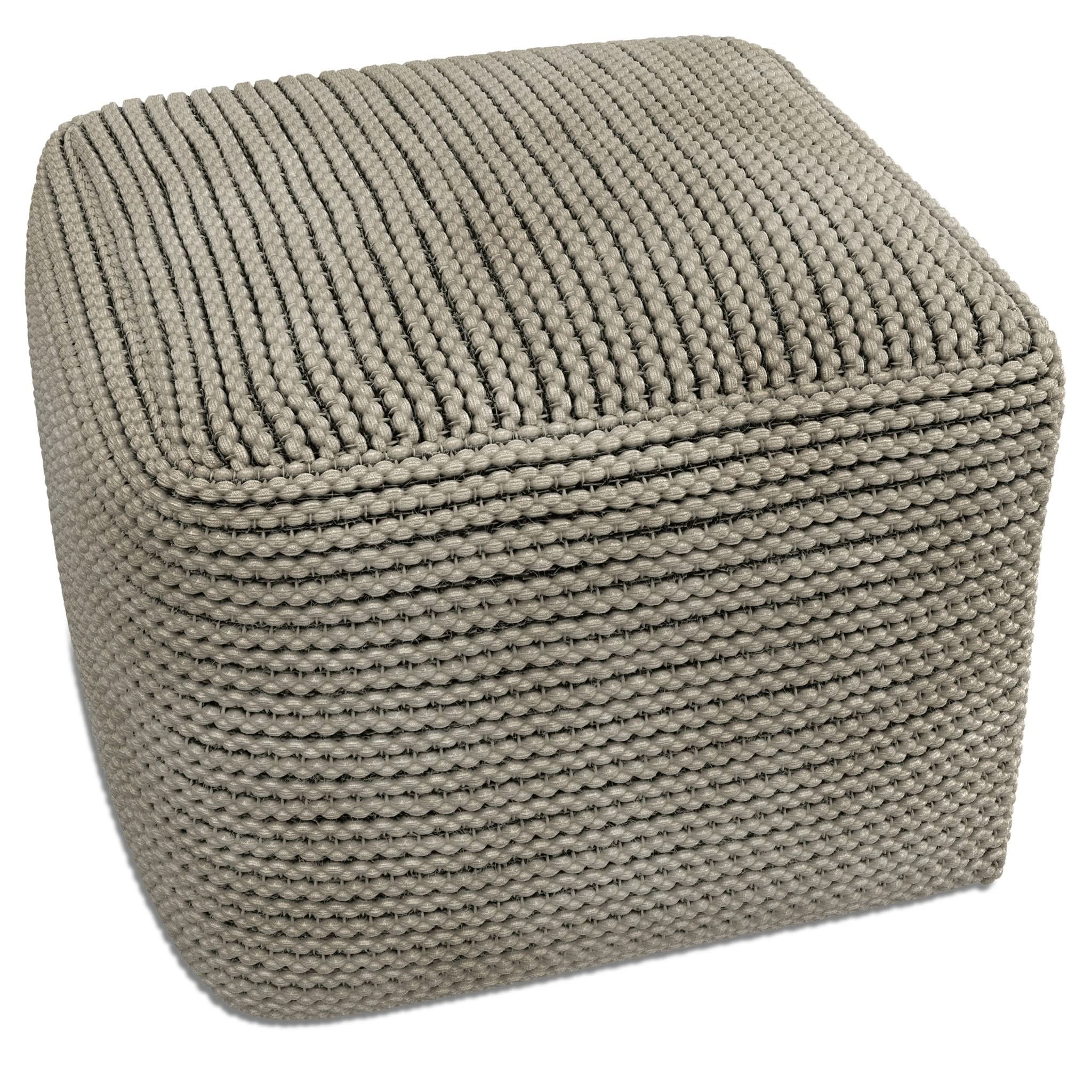 Eastmont - Outdoor / Indoor Pouf - Cream - Image 4