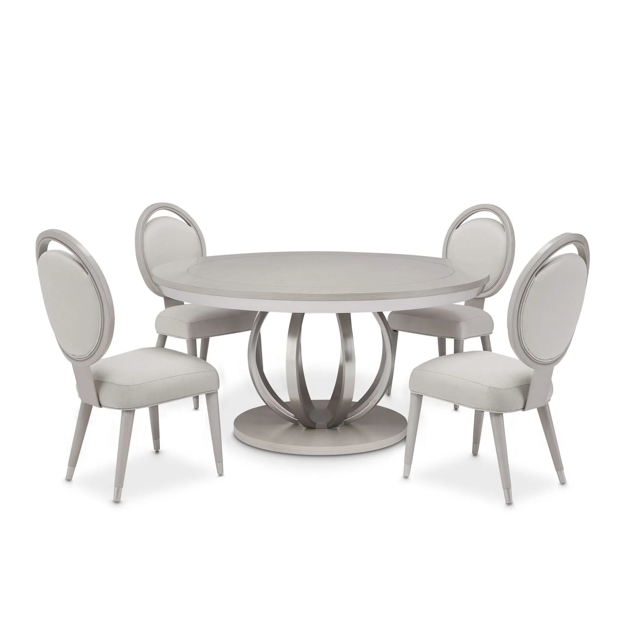 Eclipse - Round Dining Table - Moonlight Gray - Image 2