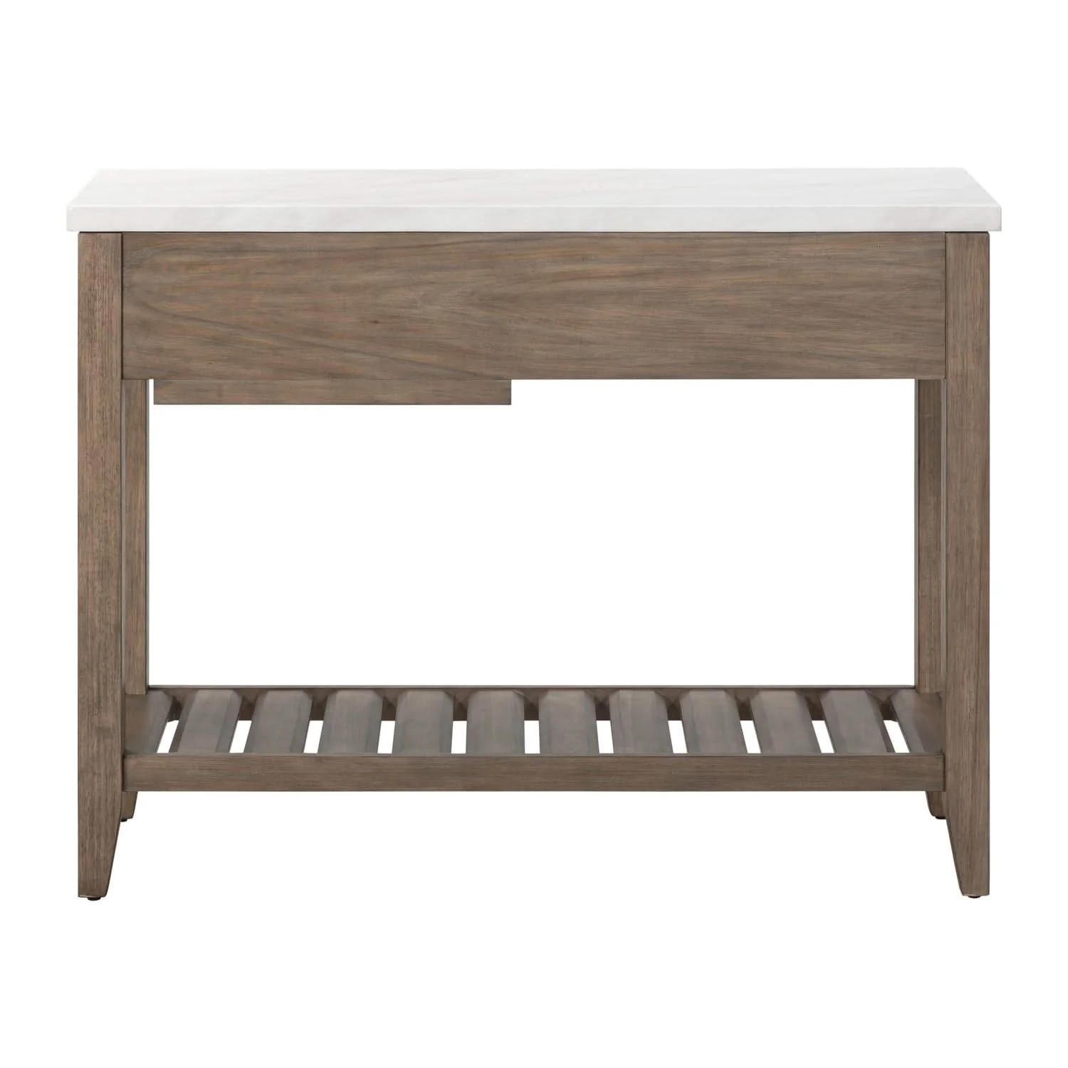 Edison - Server With Faux Marble Top - Brownstone - Image 2