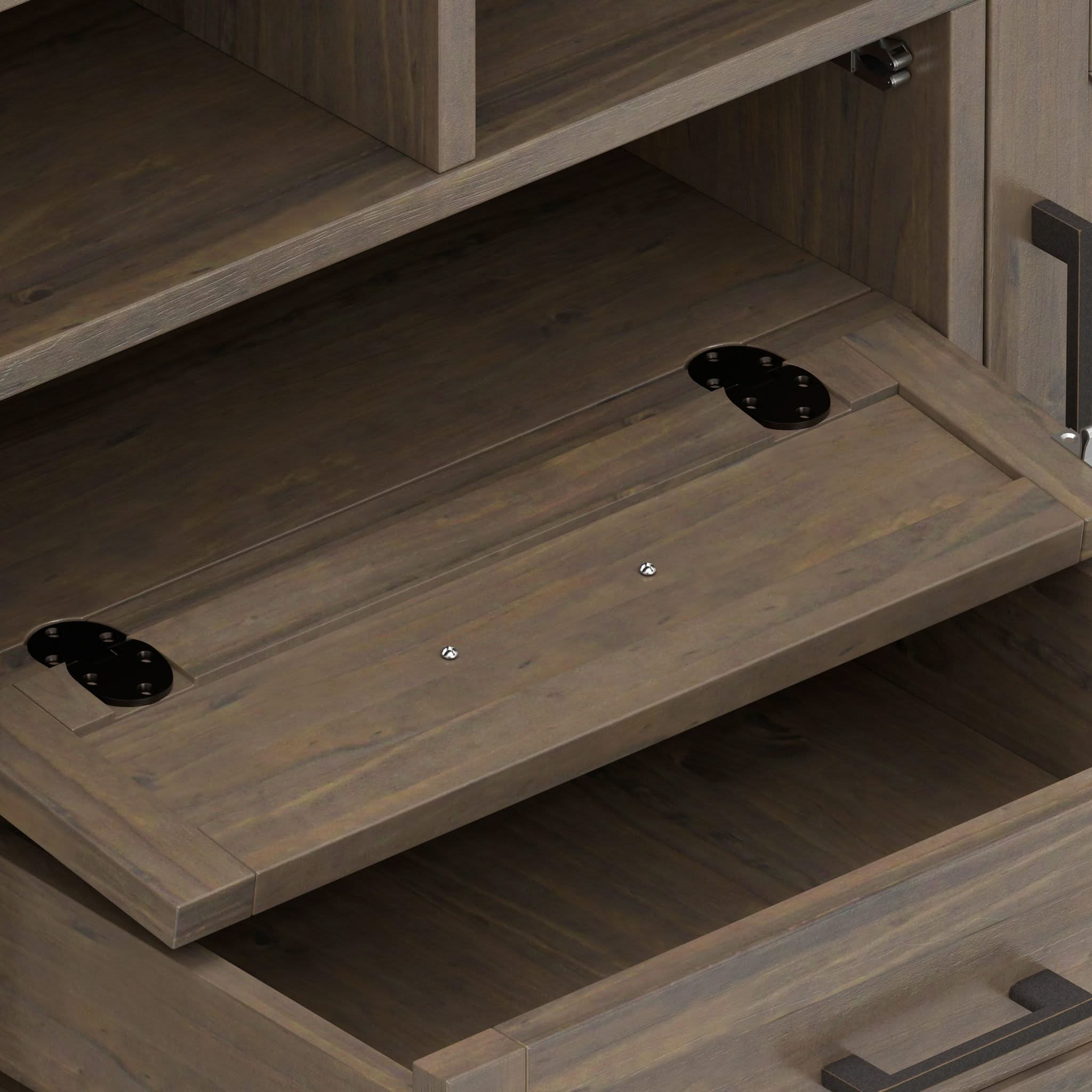 Ela - TV Media Stand - Smoky Brown - Image 2
