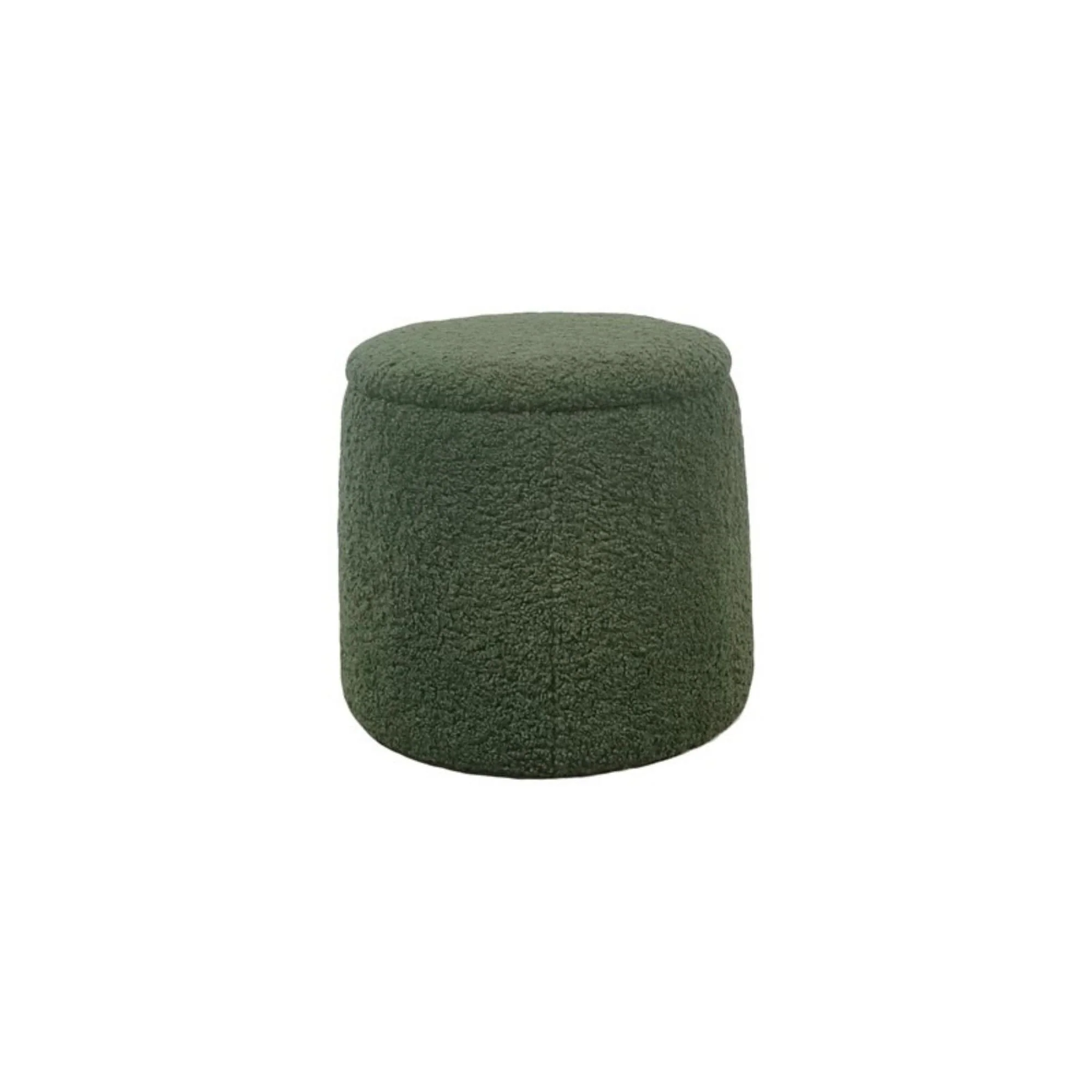 Elegant Round Storage Ottoman Upholstered - Image 4