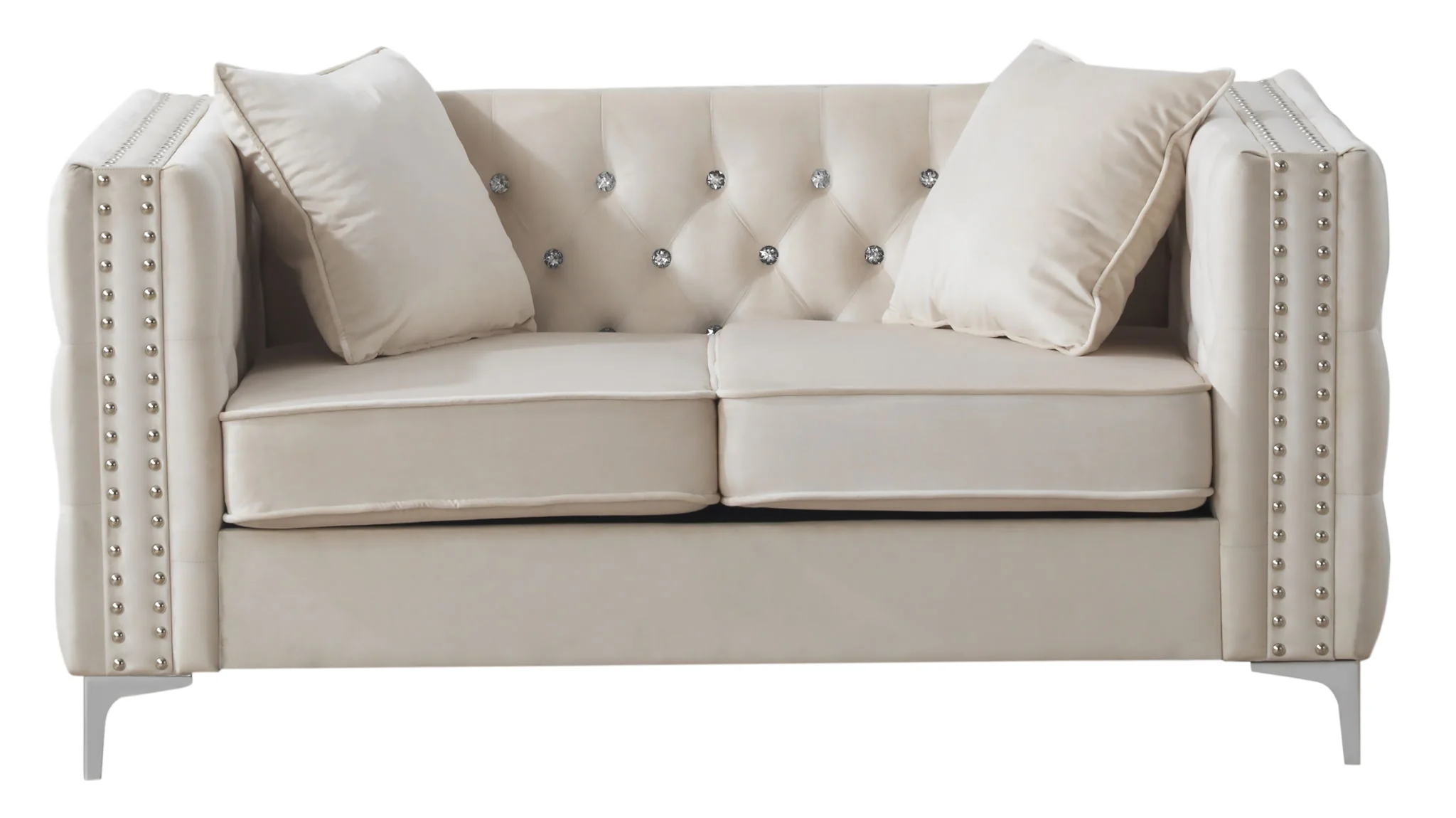 Elegant Track Arm Loveseat - Image 4