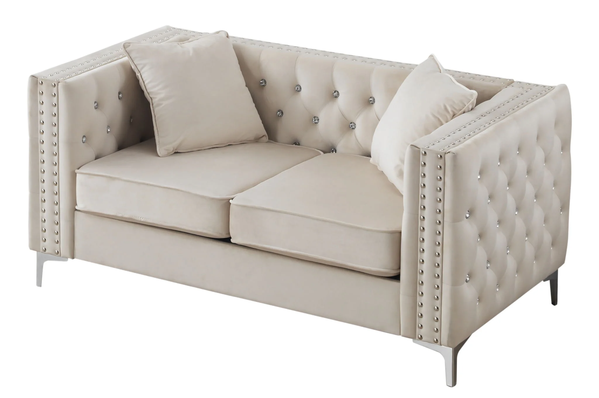 Elegant Track Arm Loveseat - Image 7