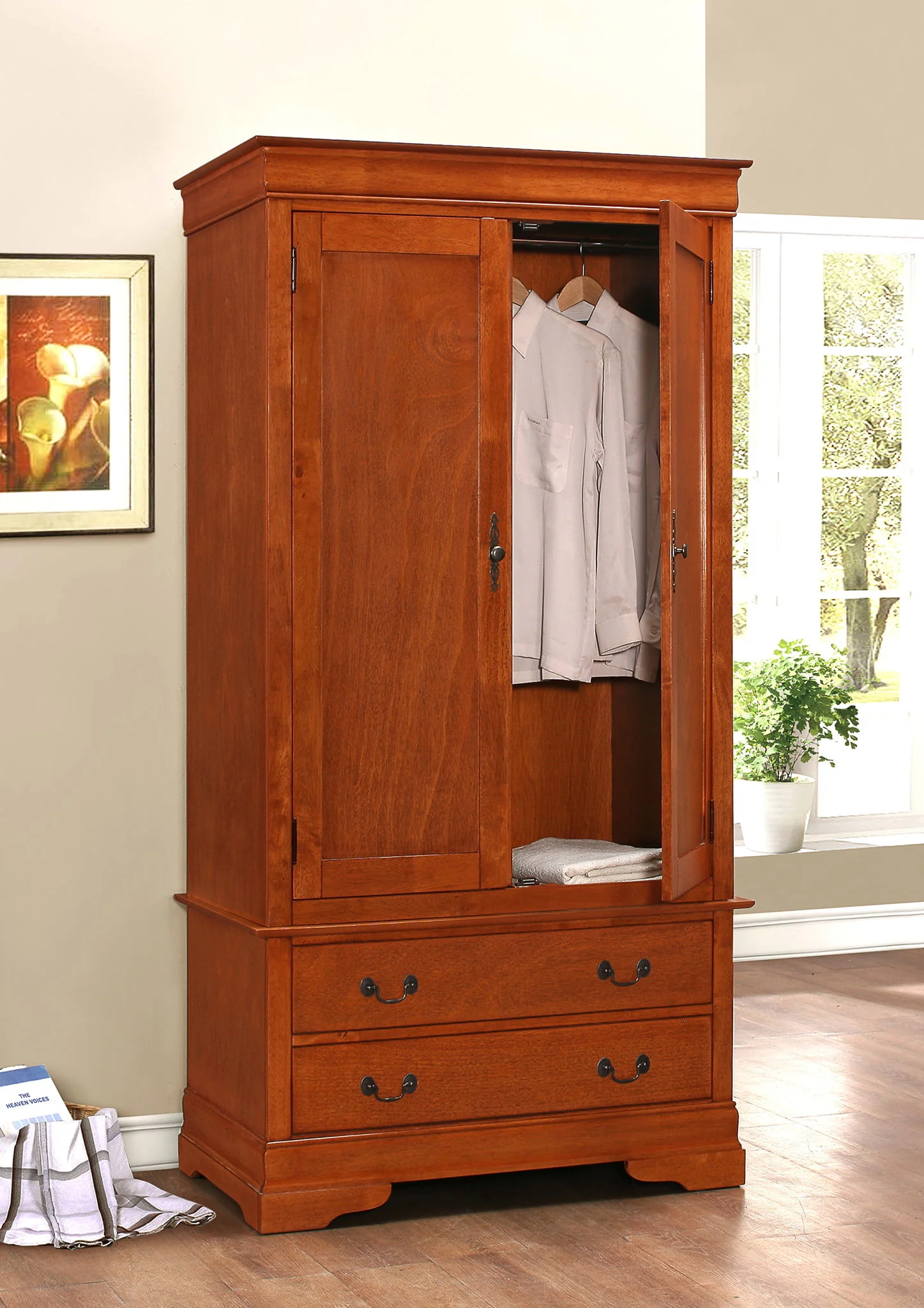 Elegant Traditional Armoire - Image 3