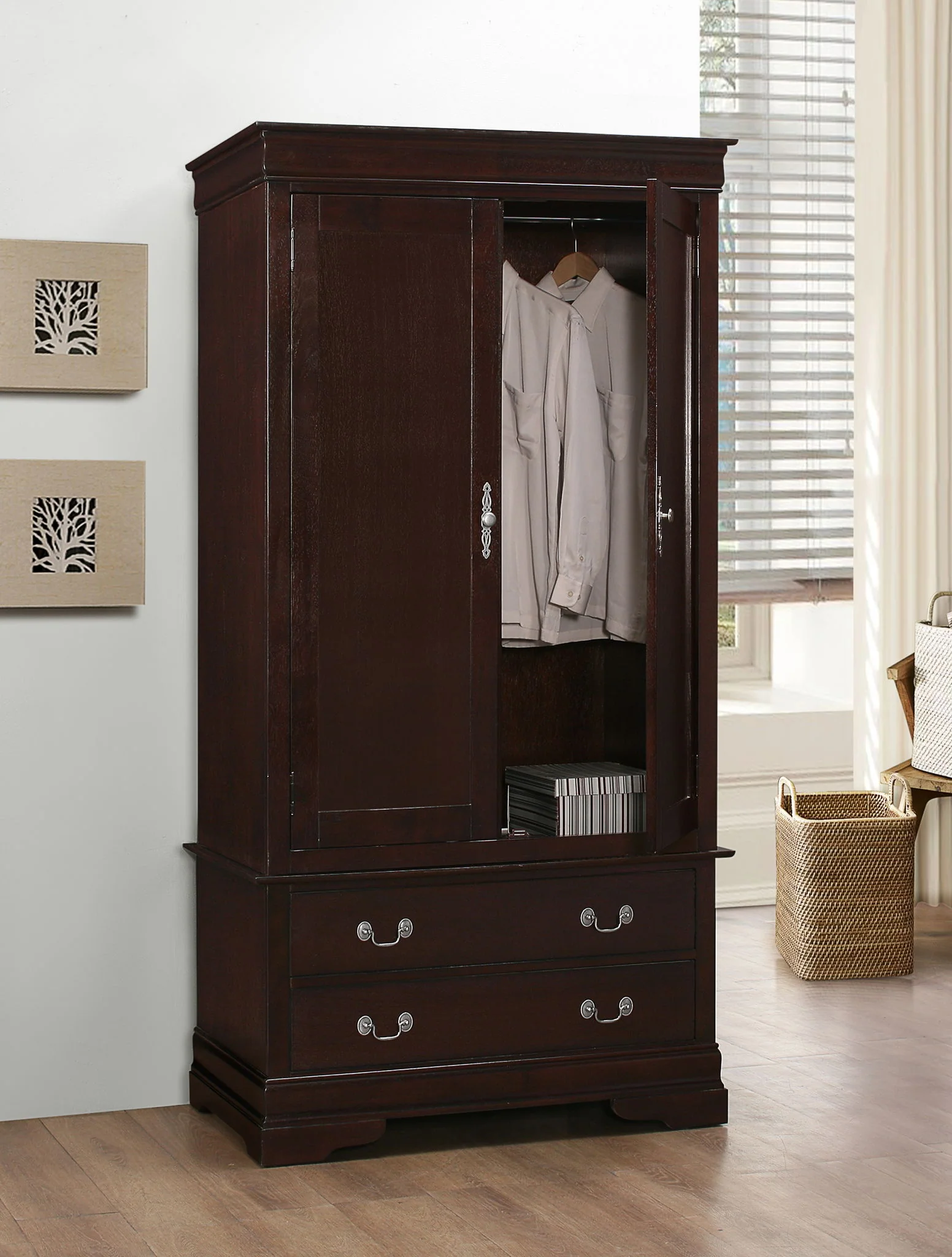 Elegant Traditional Armoire - Image 5