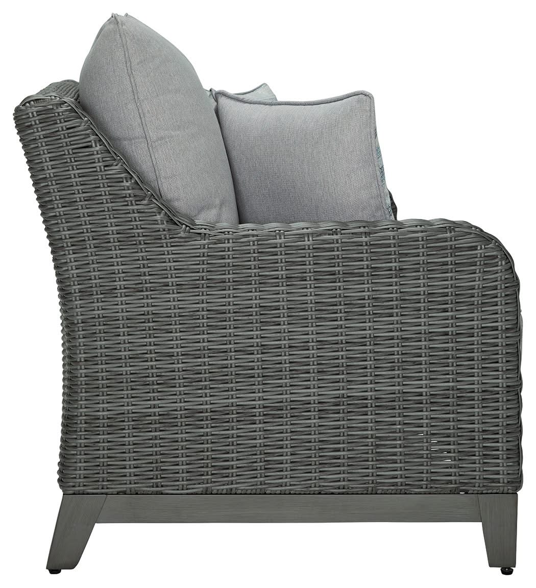 Elite Park - Loveseat w/Cushion - Gray - Image 4