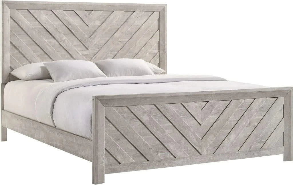 Ellen White 5-Piece Bedroom Set with Dresser & Mirror - Image 2