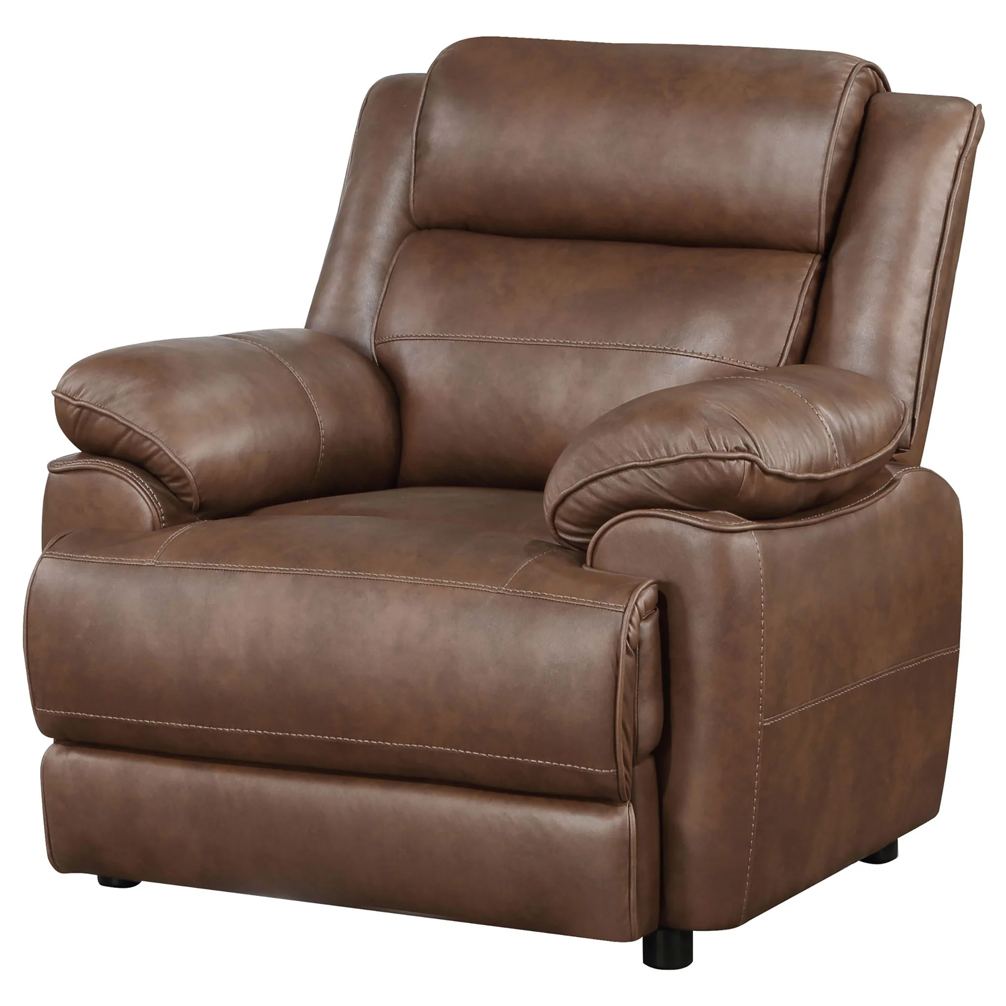 Ellington Upholstered Padded Arm Accent Chair Dark Brown - Image 3