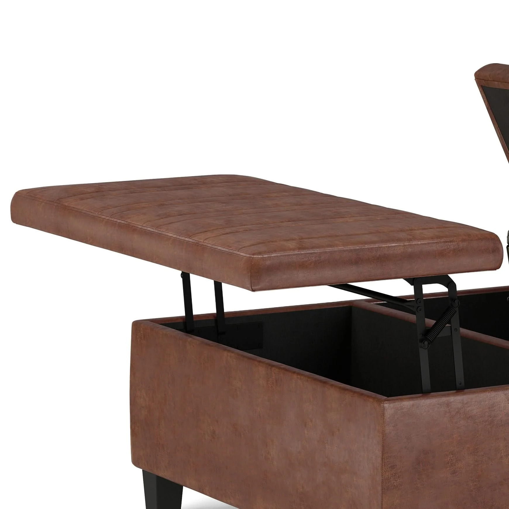 Ellis - Coffee Table Storage Ottoman Contemporary Design - Image 12