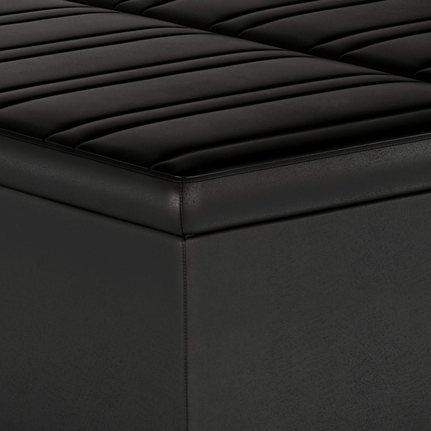 Ellis - Coffee Table Storage Ottoman Contemporary Design - Image 14