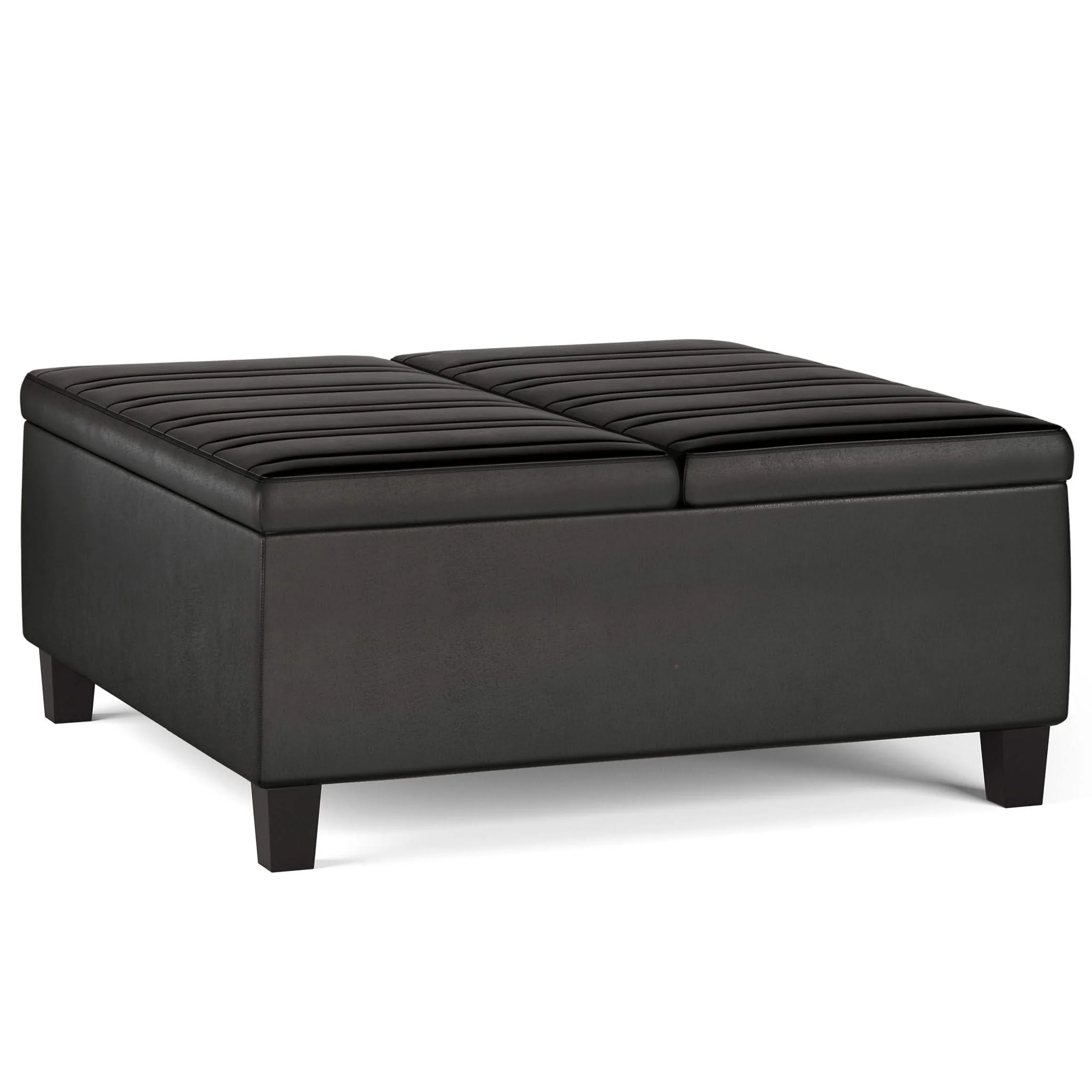 Ellis - Coffee Table Storage Ottoman Contemporary Design - Image 4