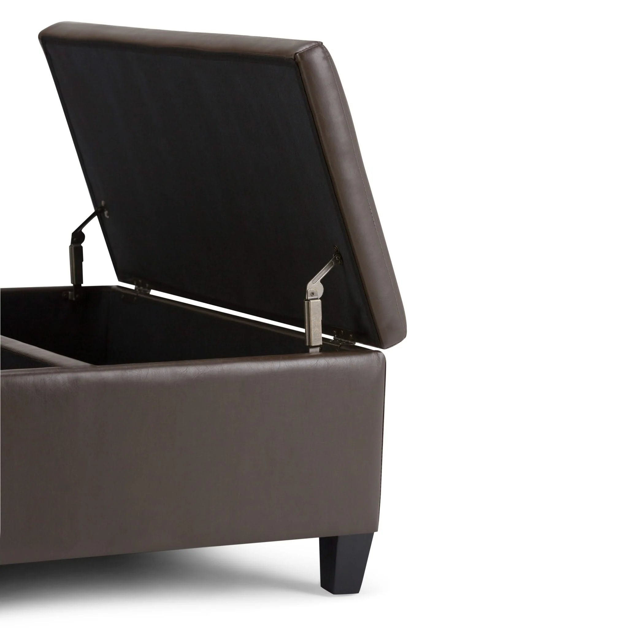 Ellis - Coffee Table Storage Ottoman Contemporary Design - Image 5