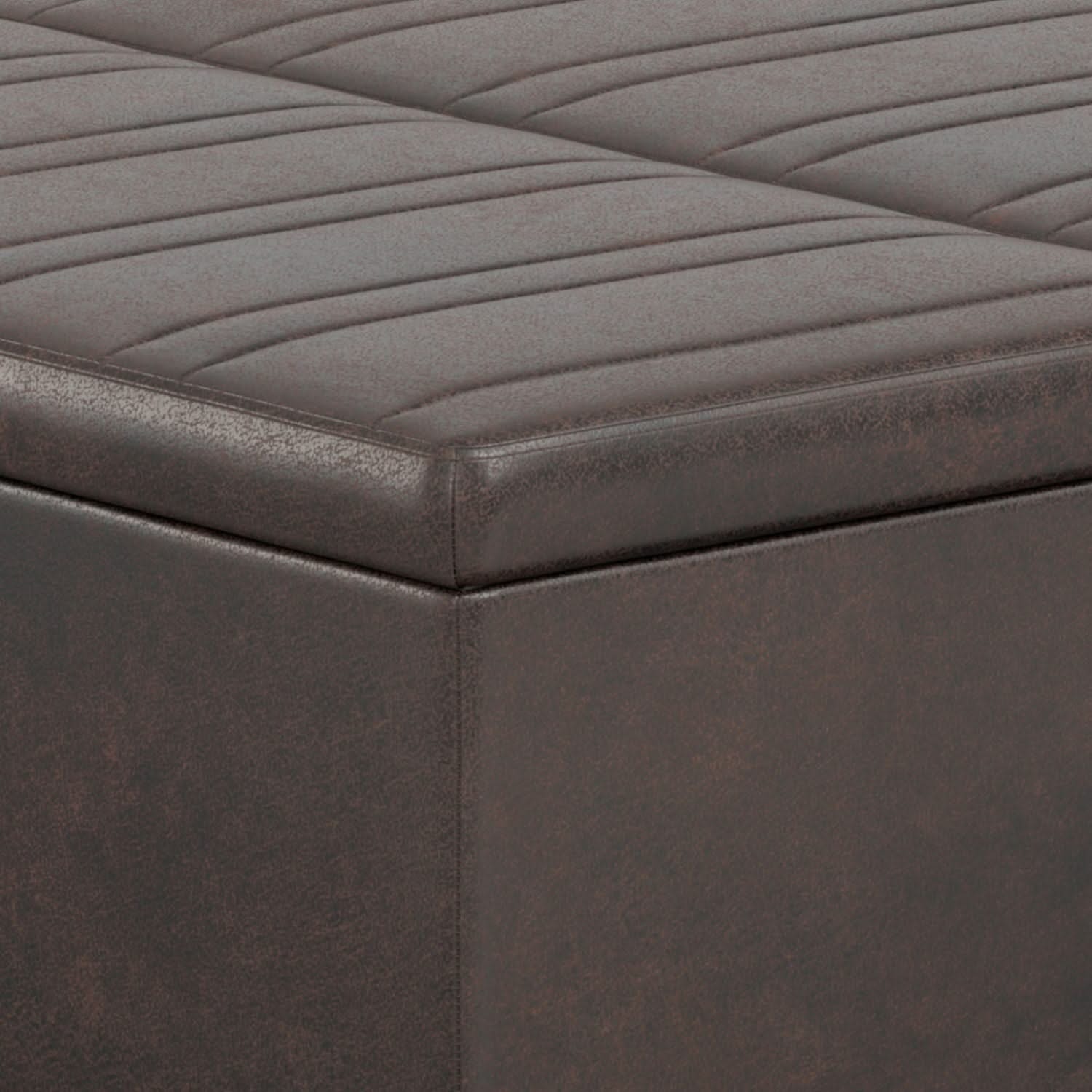 Ellis - Upholstered Coffee Table Storage Ottoman - Image 2