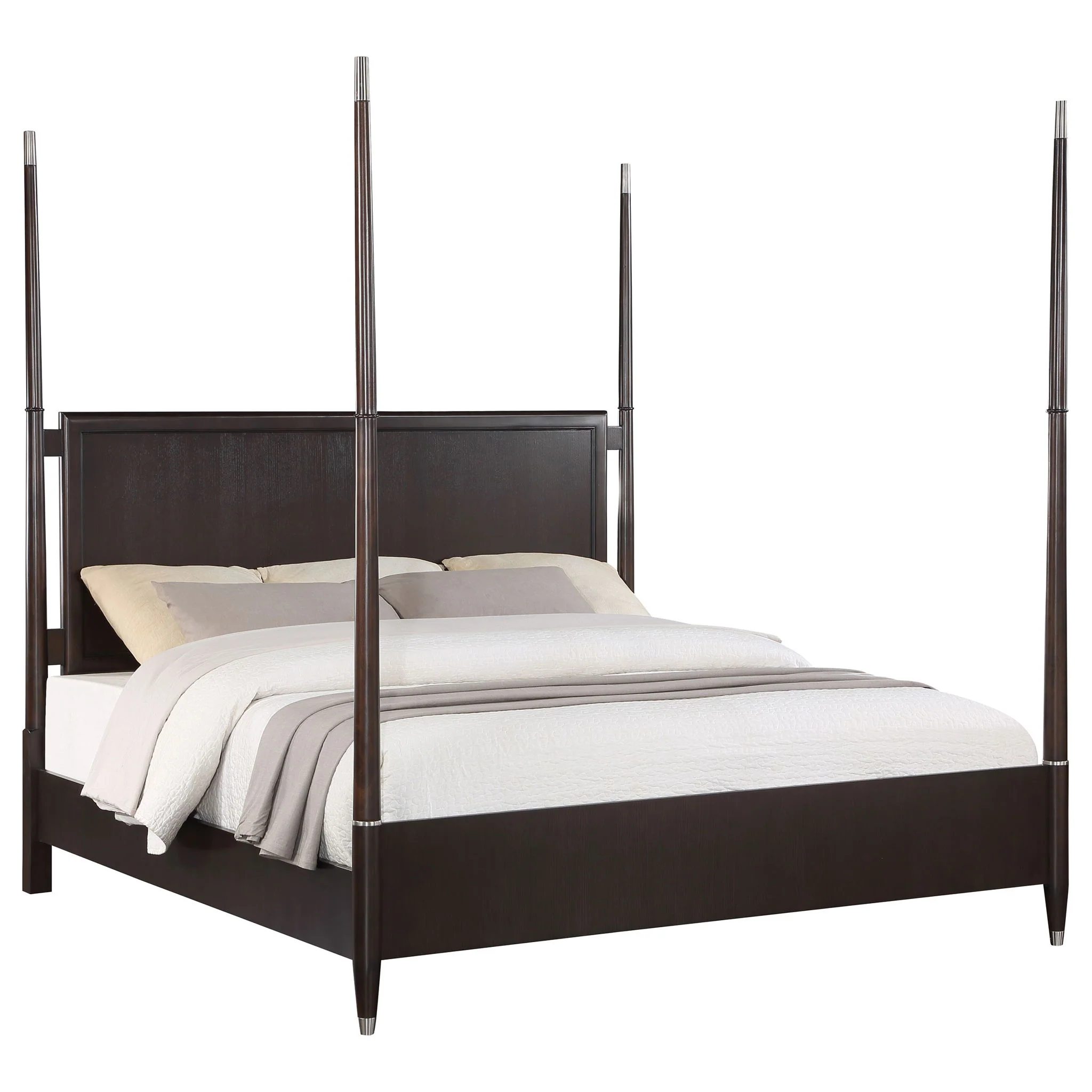 Emberlyn Wood Queen Poster Bed Brown - Image 3