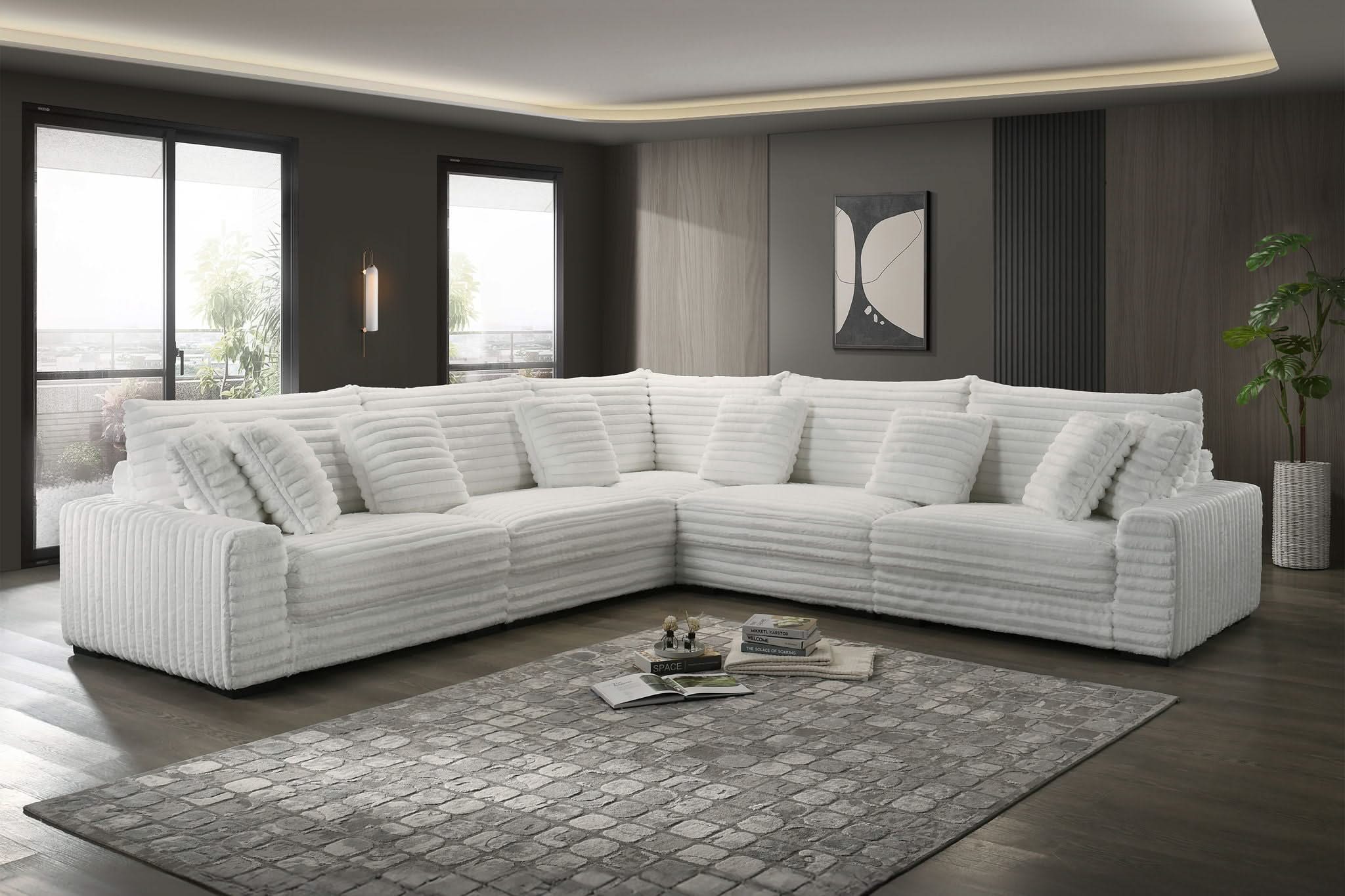 Embrace - 41" Ottoman - White - Image 2