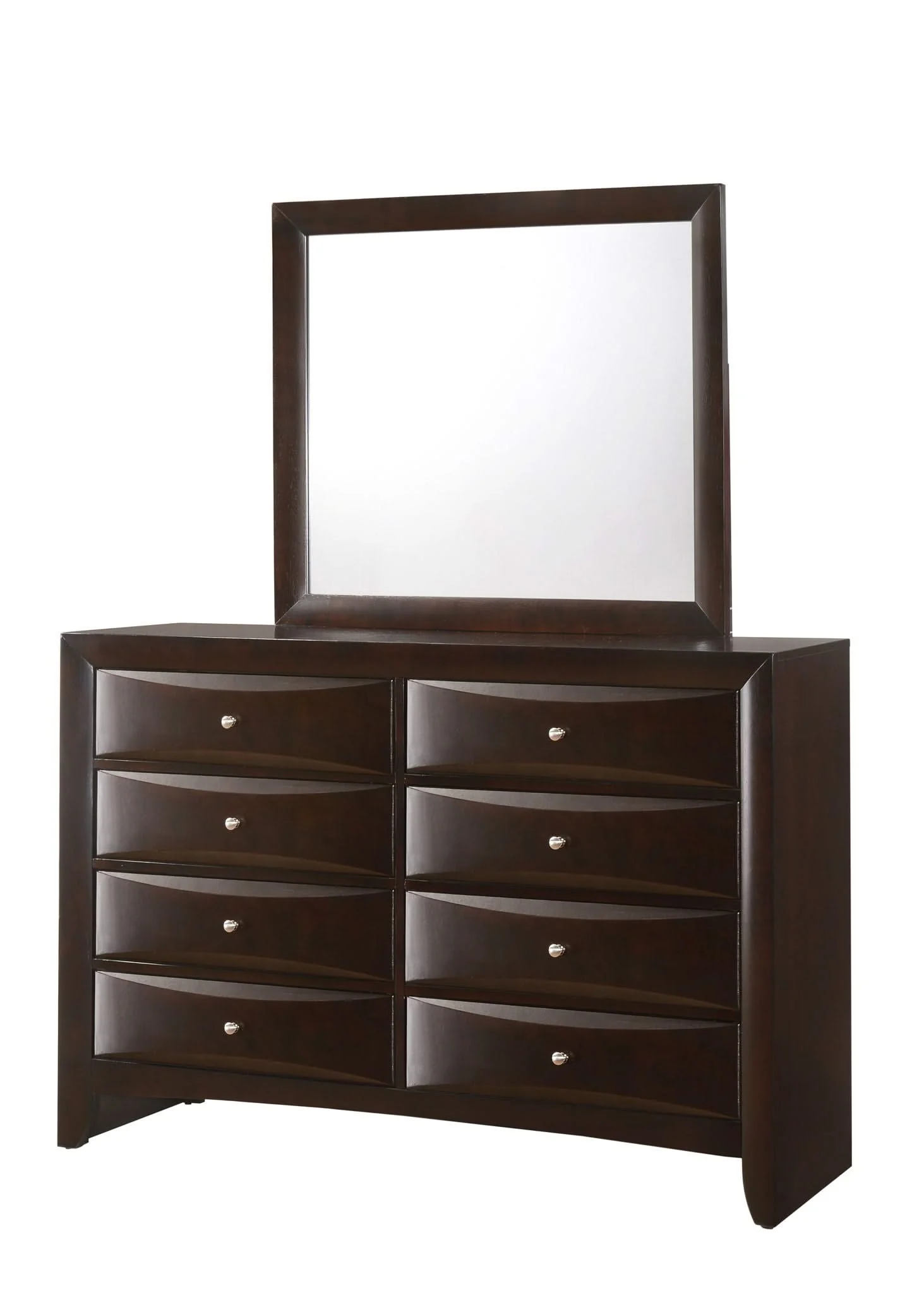 Emily - Queen 5 Piece Bedroom Set - Cherry - Image 4