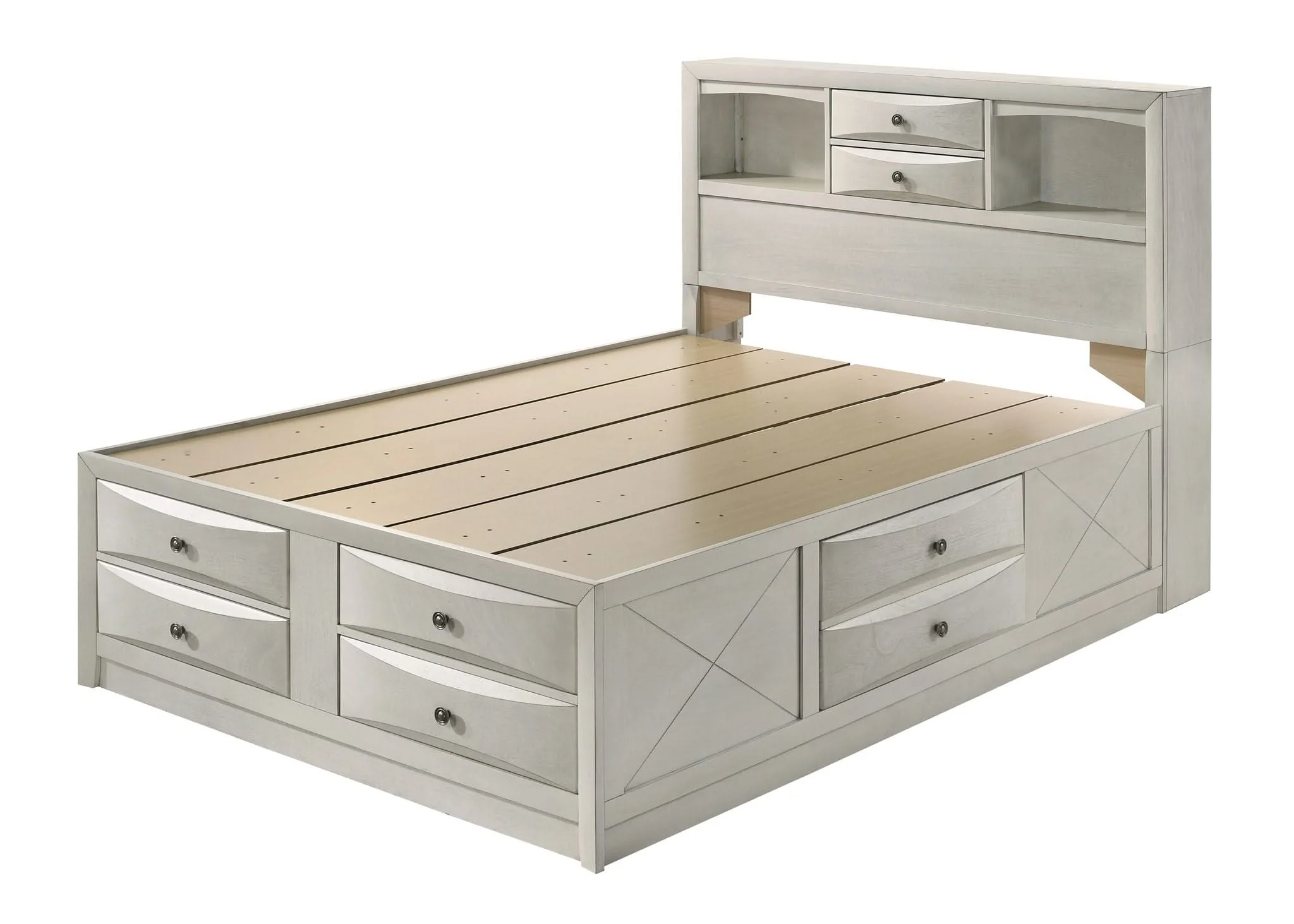 Emily - Queen 5 Piece Bedroom Set - White - Image 3