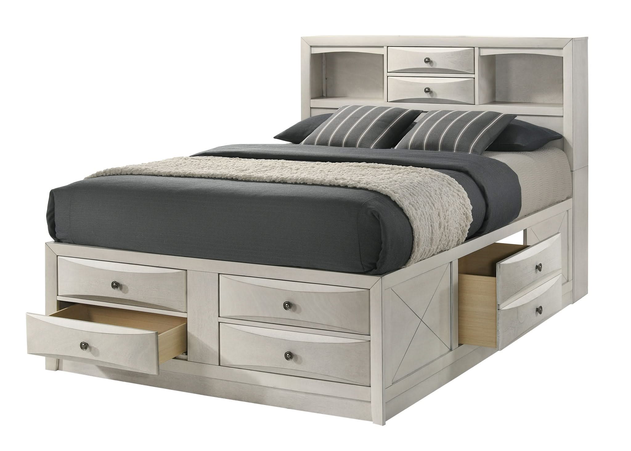 Emily - Queen 5 Piece Bedroom Set - White - Image 4