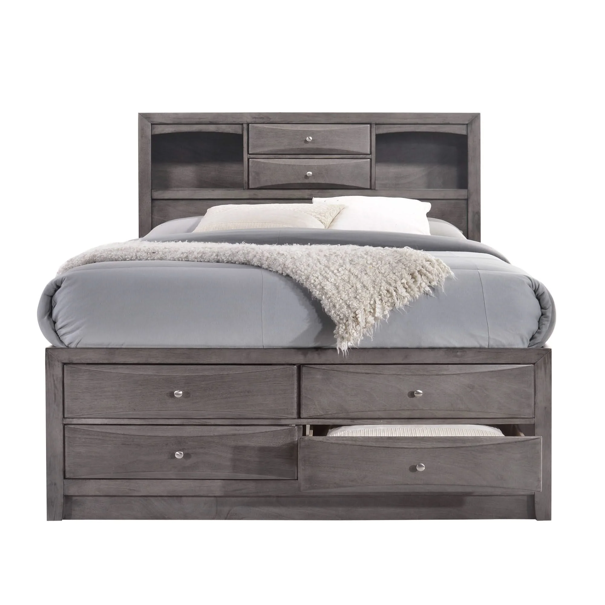 Emily - Storage Bed - Weathered Gray - Image 3
