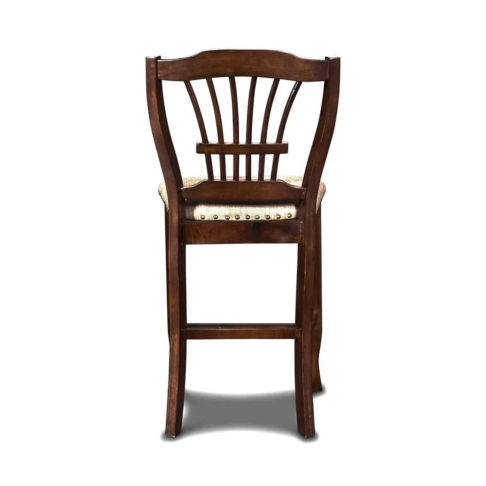 Emma Espresso Cherry 5 Piece Counter Height Dining Set - Image 9