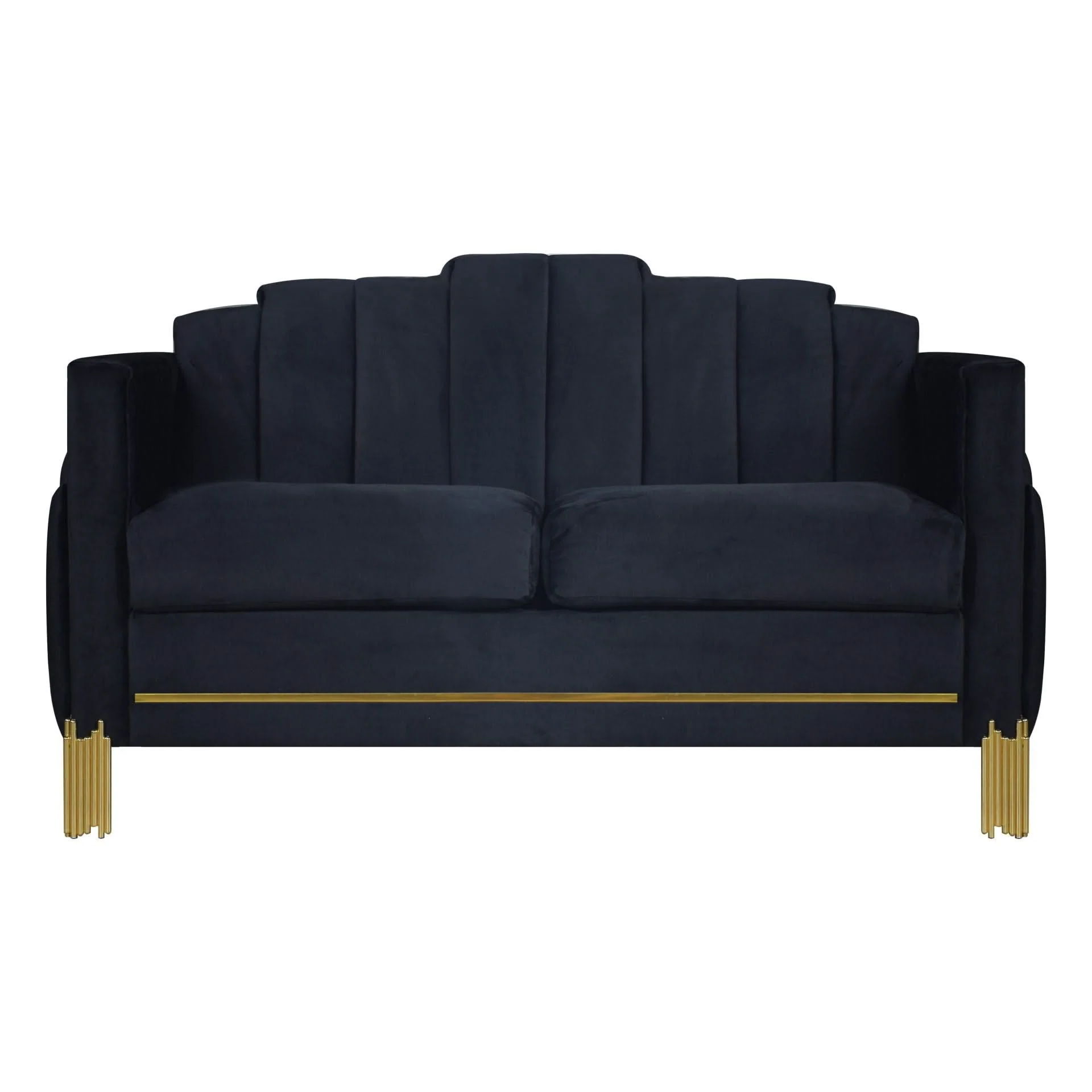 Empire - Lighted Loveseat - Black - Image 2