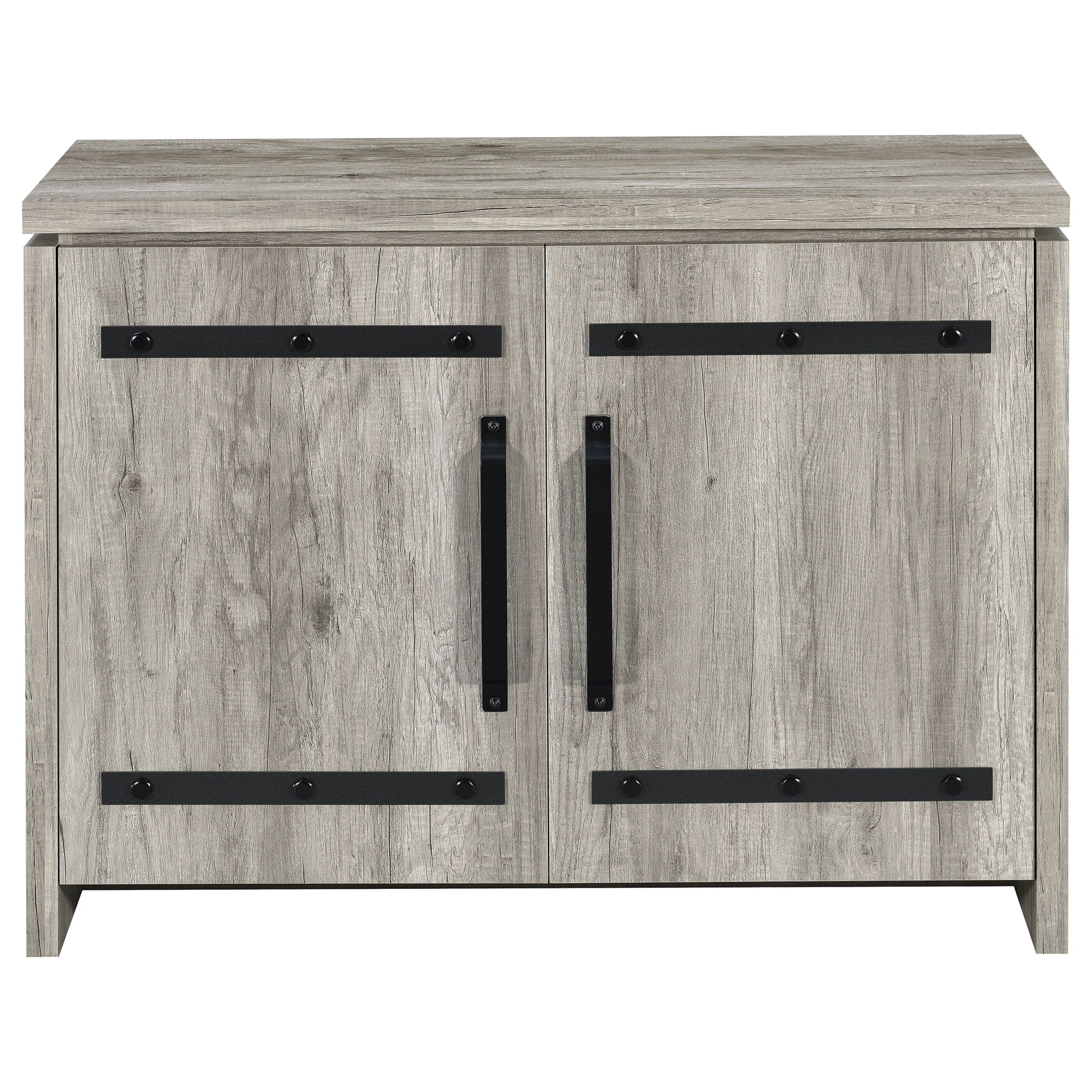 Enoch 2-door Engineered Wood Accent Cabinet Grey Driftwood - Image 3