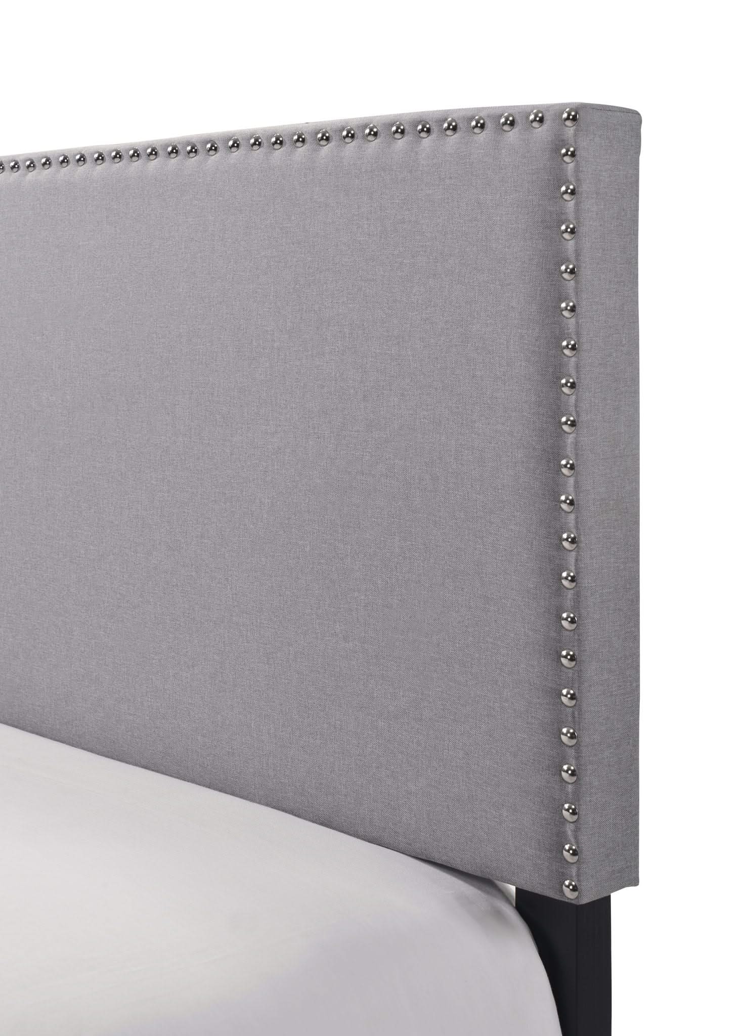 Erin - Twin Nailhead Bed - Gray - Image 3