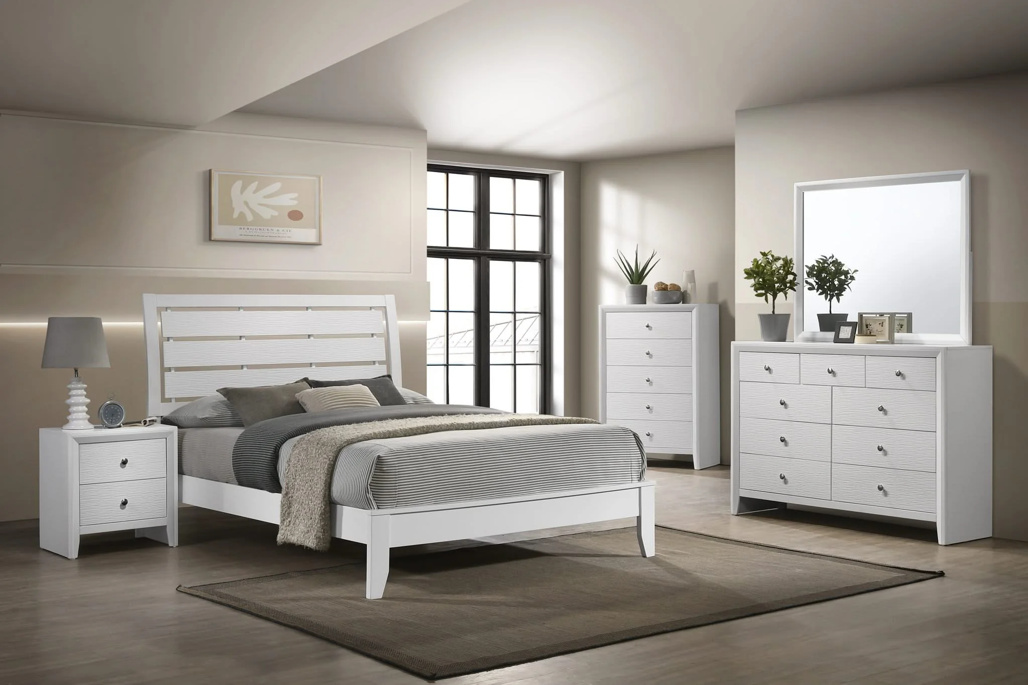 Evan - Queen Bed - White - Image 4