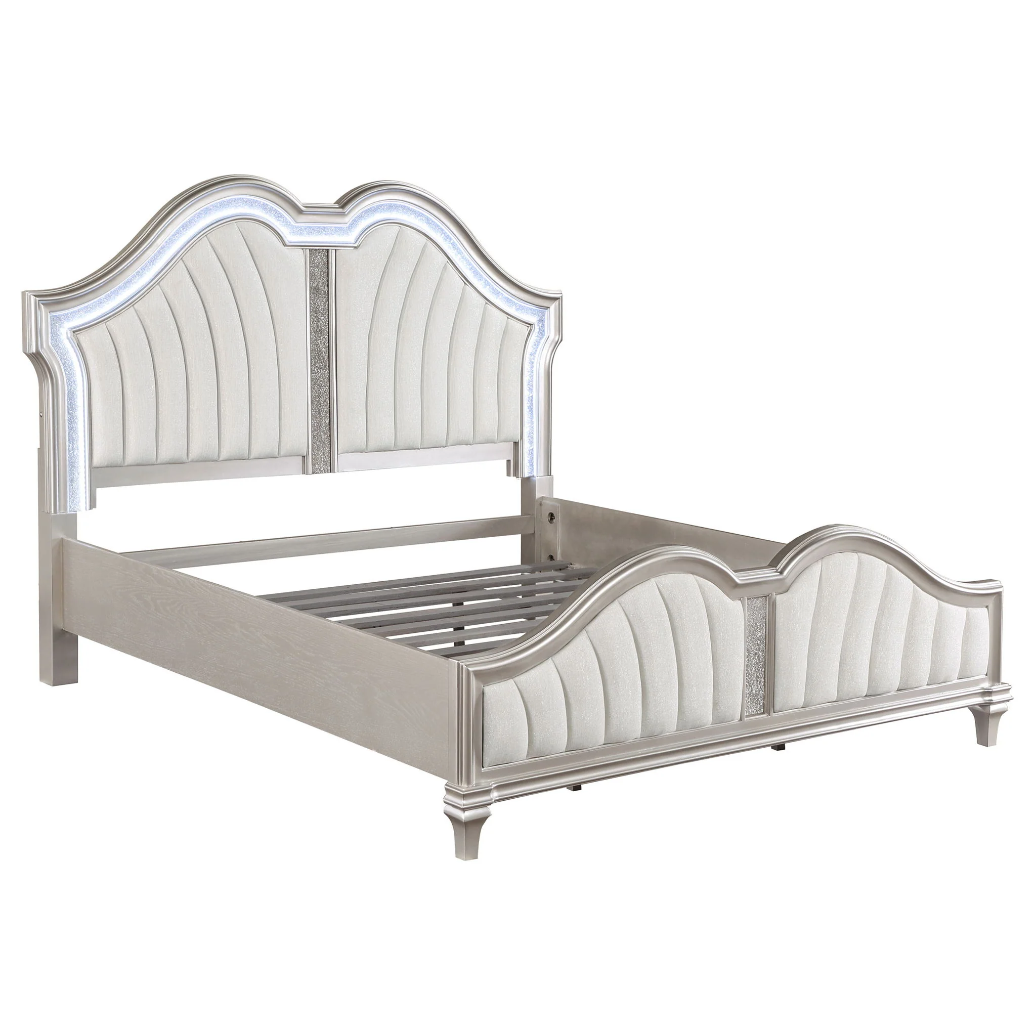 Evangeline 4-piece Eastern King Bedroom Set Silver Oak - Image 4