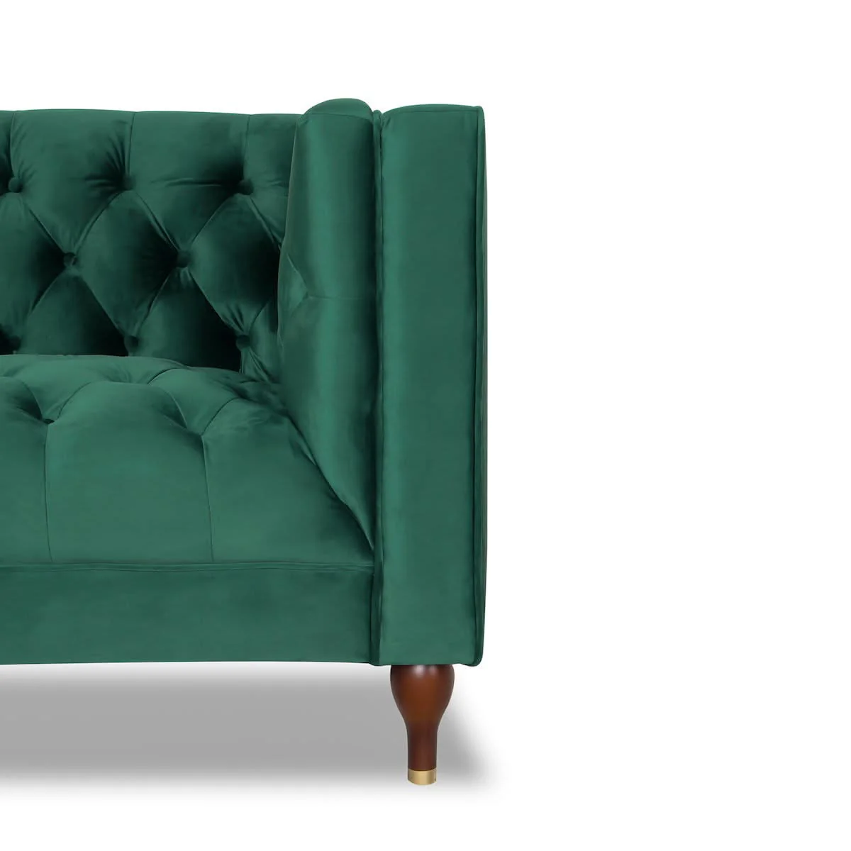 Evelyn - Mid-Century Modern Tufted Back Lounge Chair - Image 3