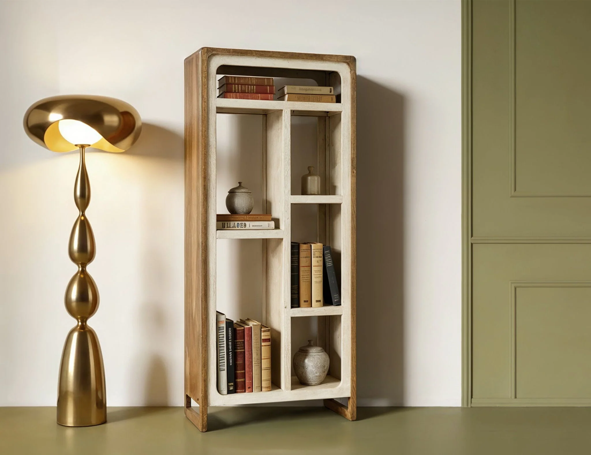 Evoke - Bookcase - Ivory / Brown - Image 4