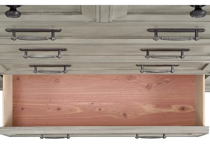 Farmington Two Tone Rustic 9 Drawer Dresser - Image 4