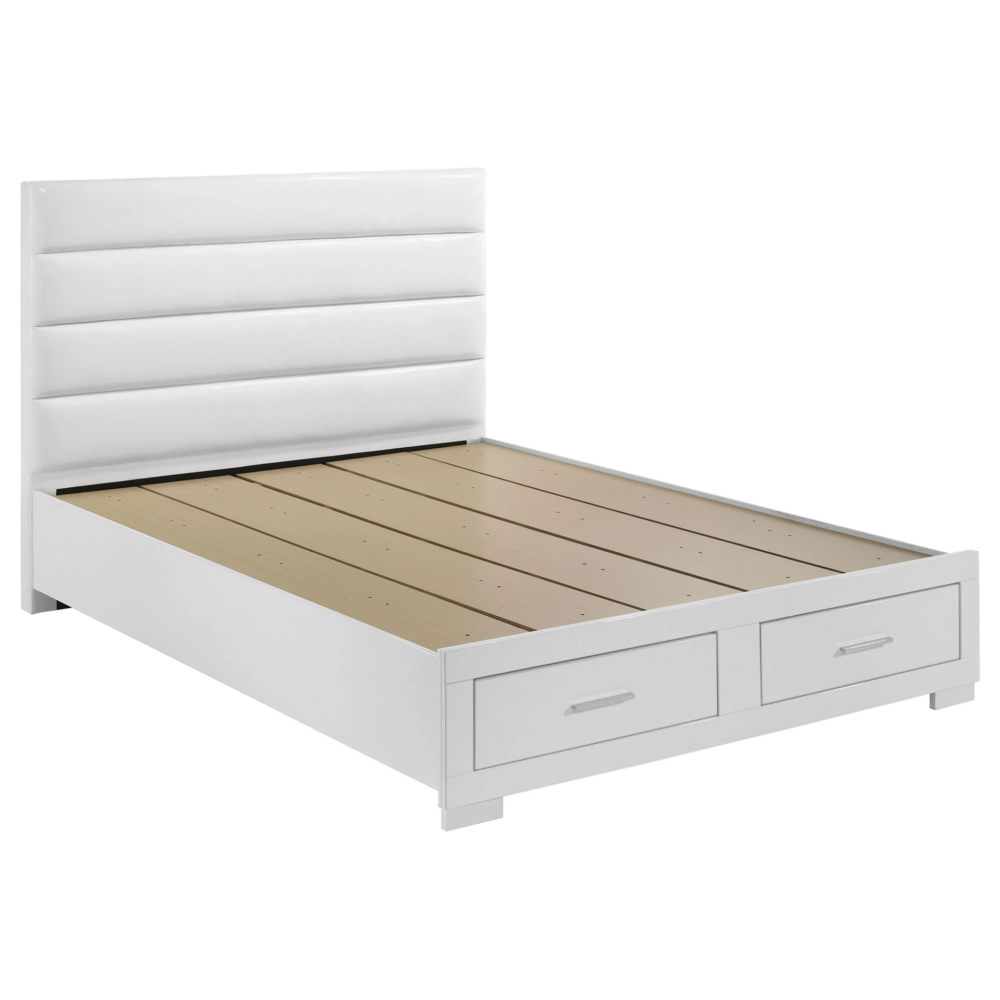 Felicity 5-piece California King Platform Bedroom Set White - Image 3